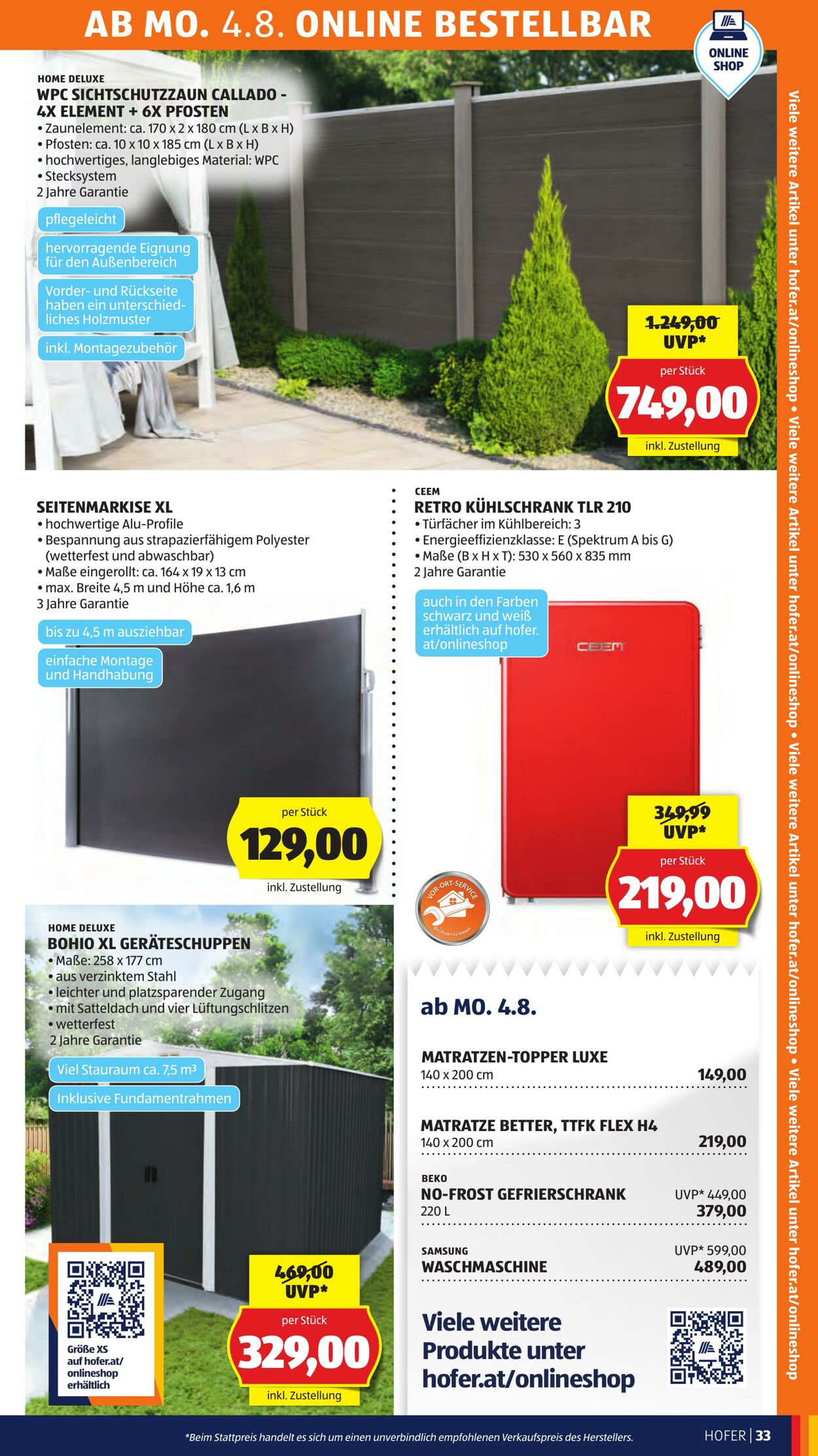 Prospekt Hofer 01.08.2025 - 07.08.2025