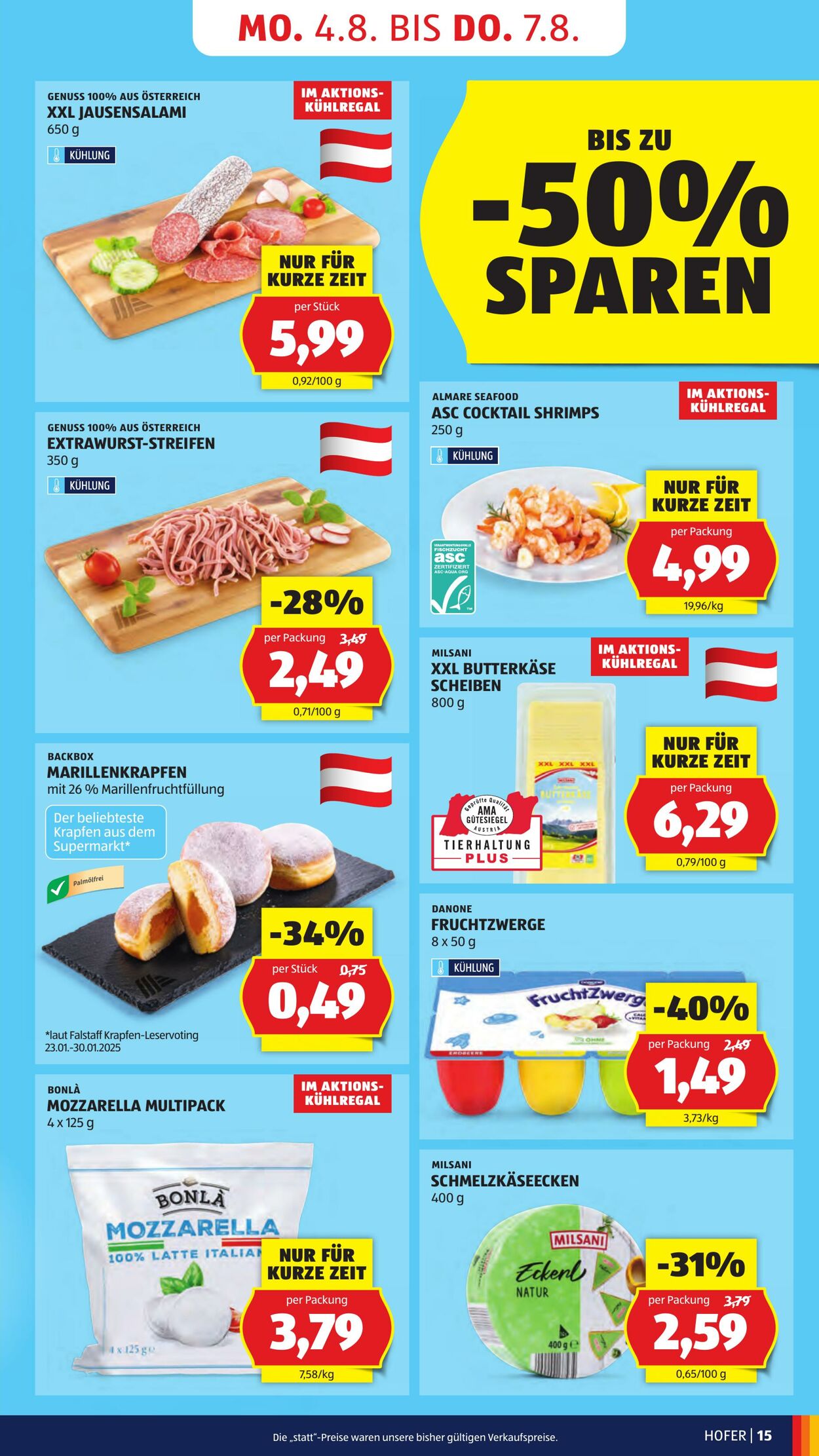 Prospekt Hofer 01.08.2025 - 07.08.2025