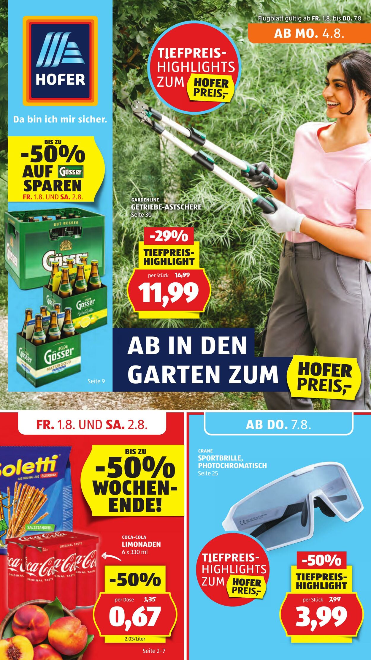Prospekt Hofer 01.08.2025 - 07.08.2025