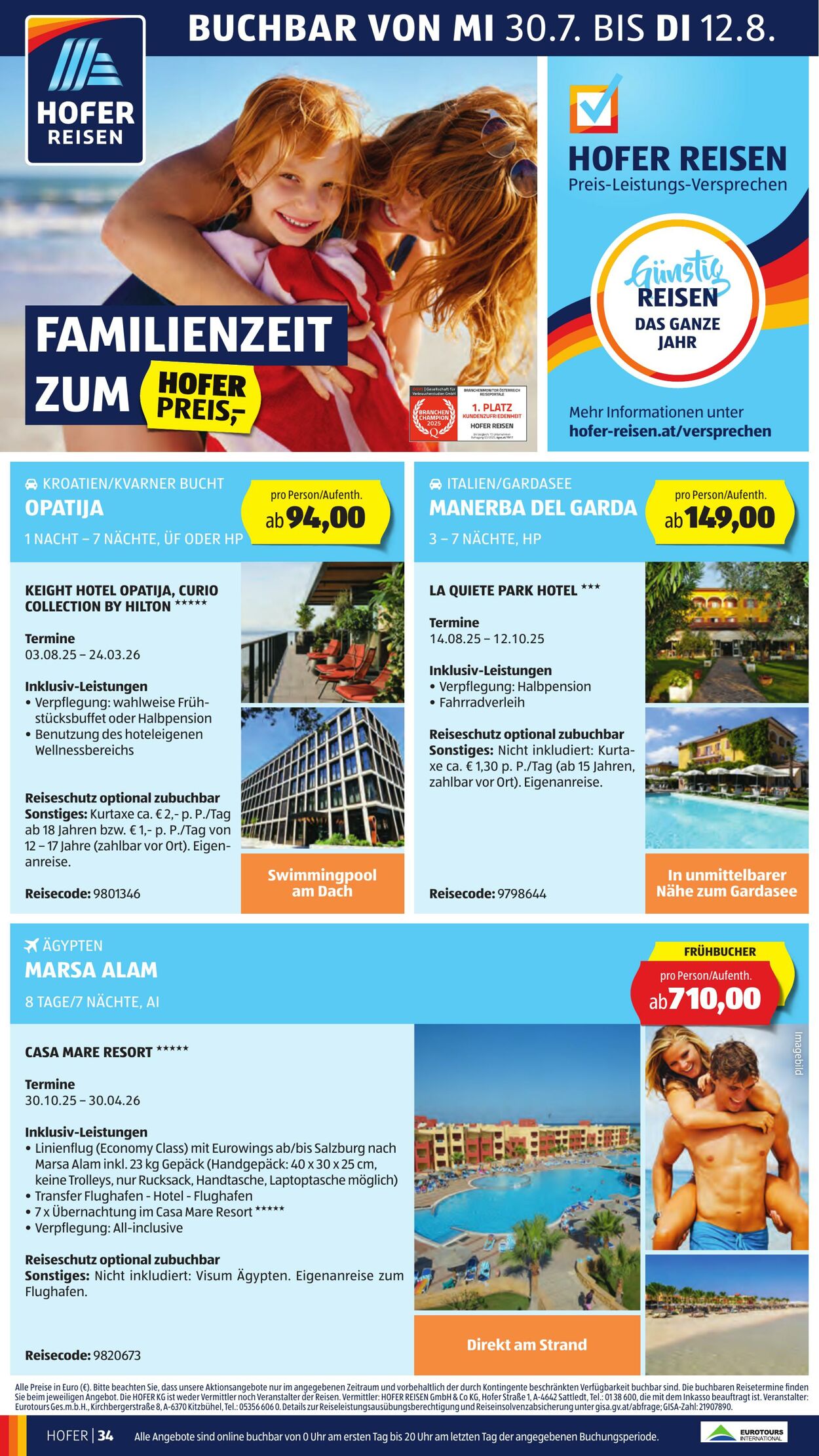 Prospekt Hofer 01.08.2025 - 07.08.2025