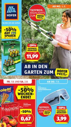 Prospekt Hofer 01.08.2025 - 07.08.2025