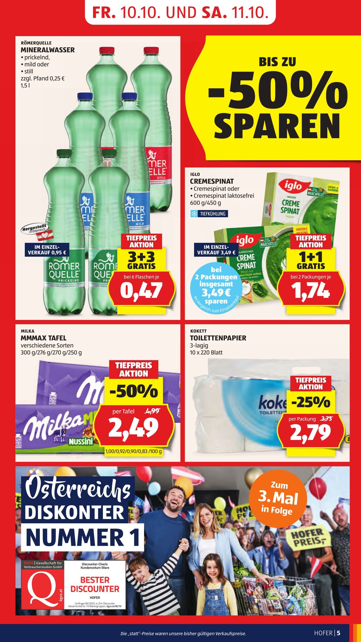 Prospekt Hofer 10.10.2025 - 16.10.2025