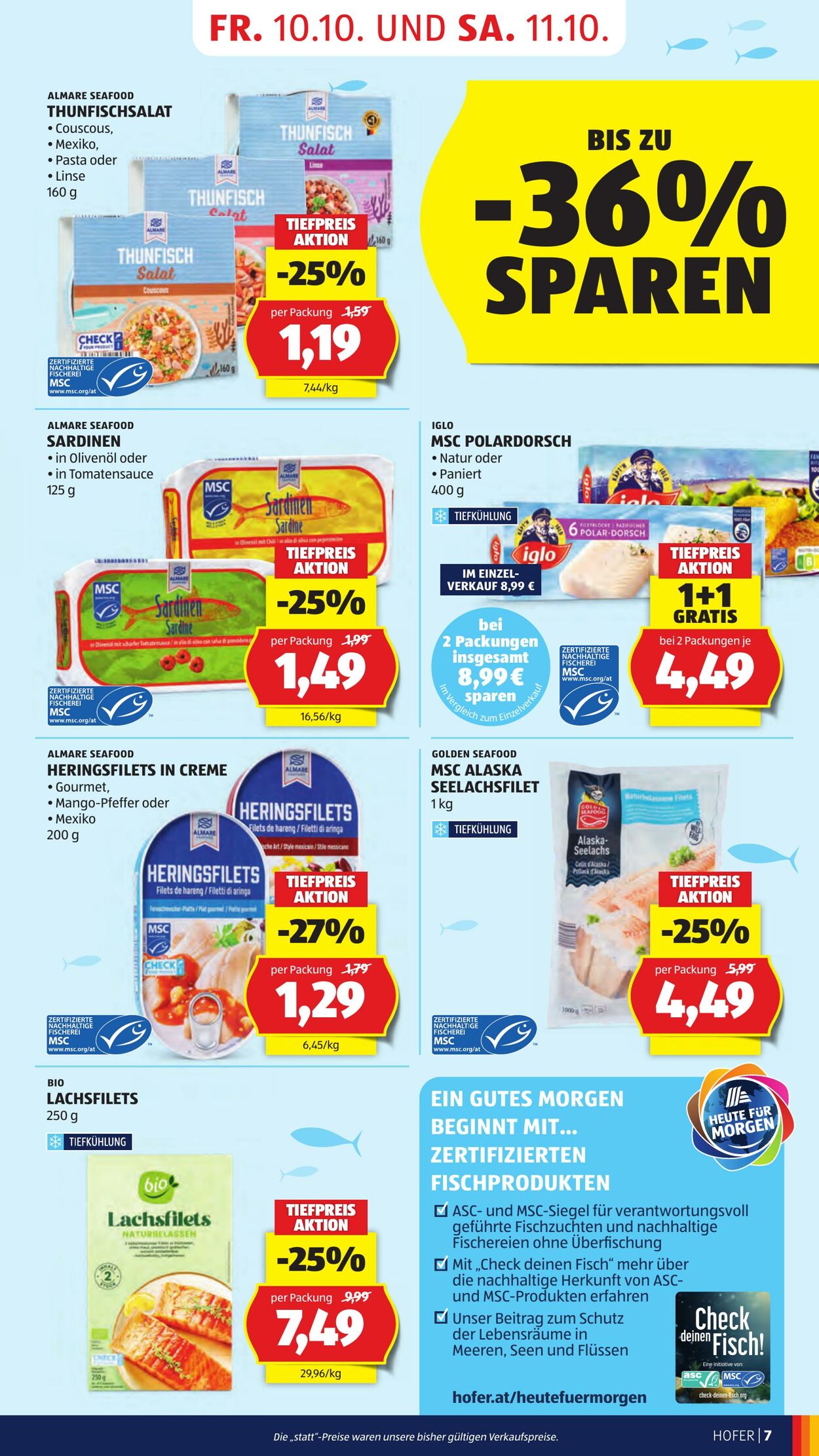 Prospekt Hofer 10.10.2025 - 16.10.2025