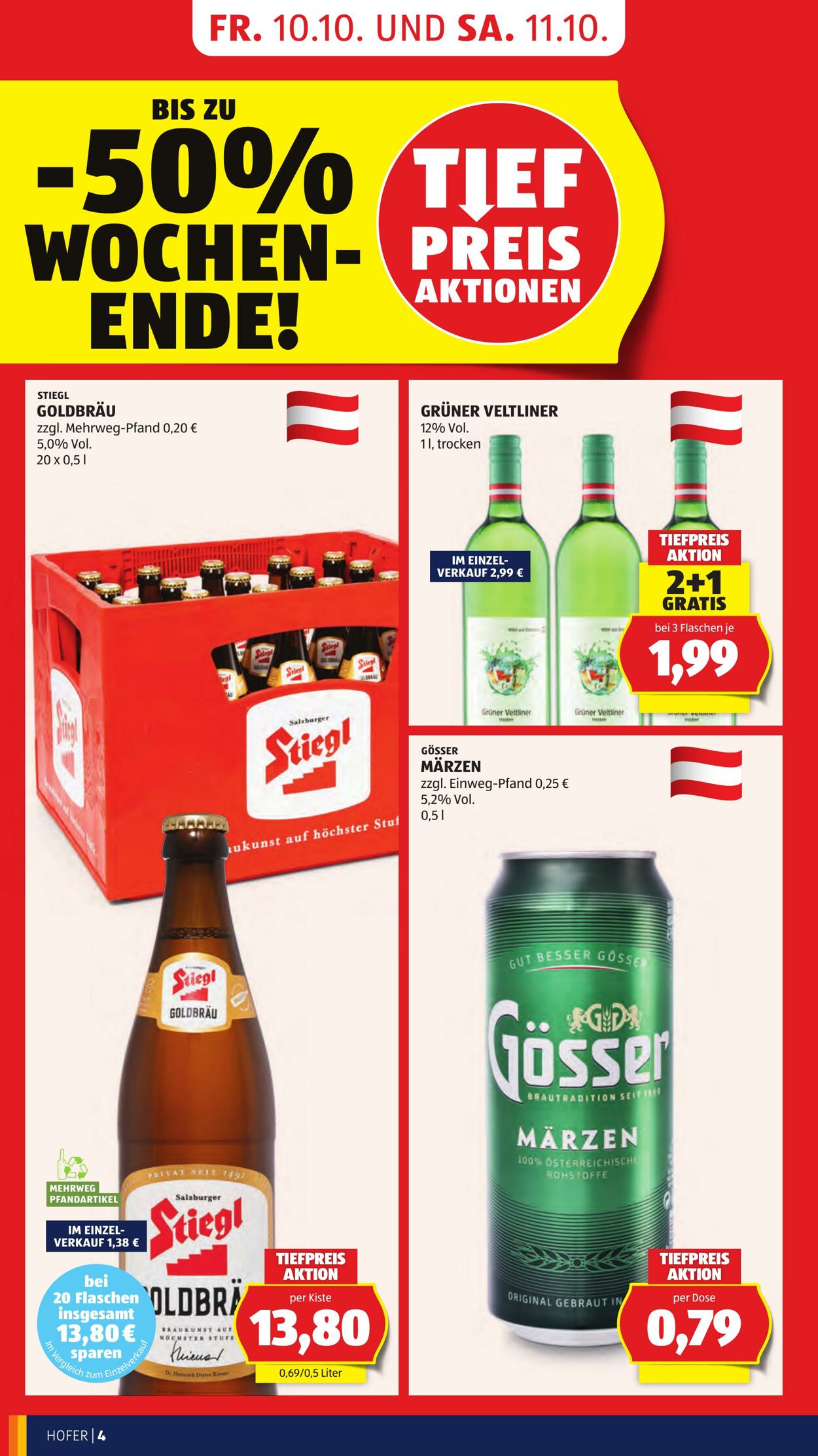Prospekt Hofer 10.10.2025 - 16.10.2025