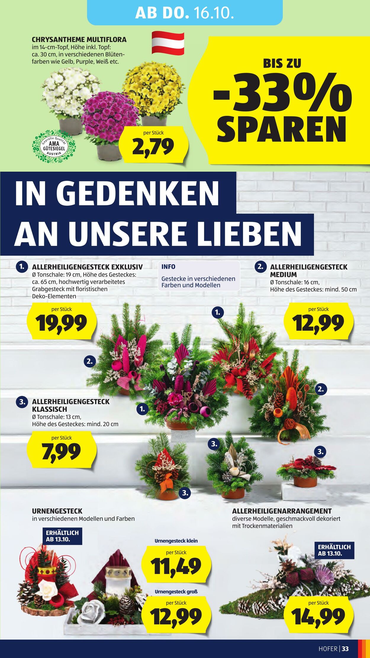 Prospekt Hofer 10.10.2025 - 16.10.2025
