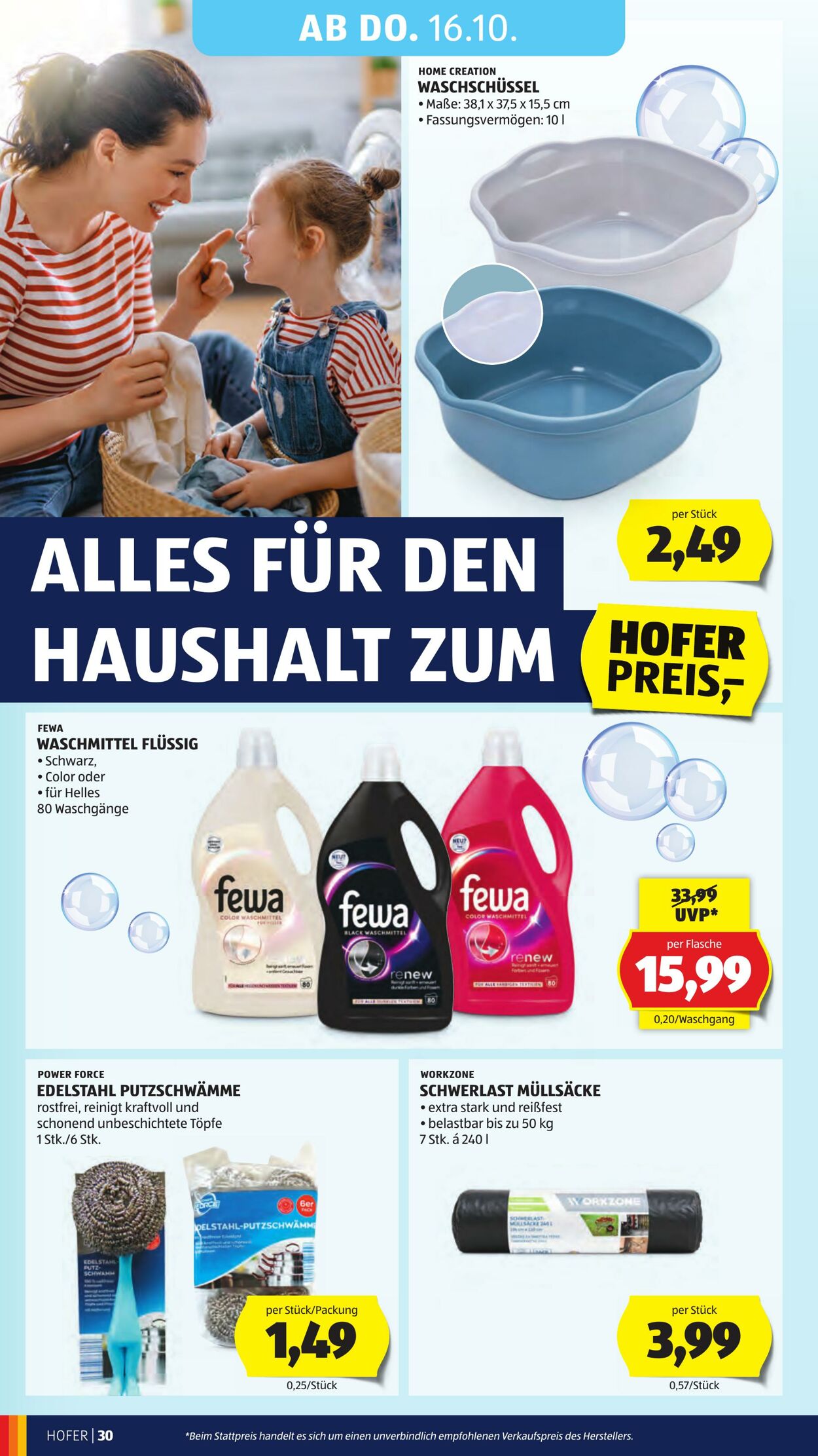 Prospekt Hofer 10.10.2025 - 16.10.2025