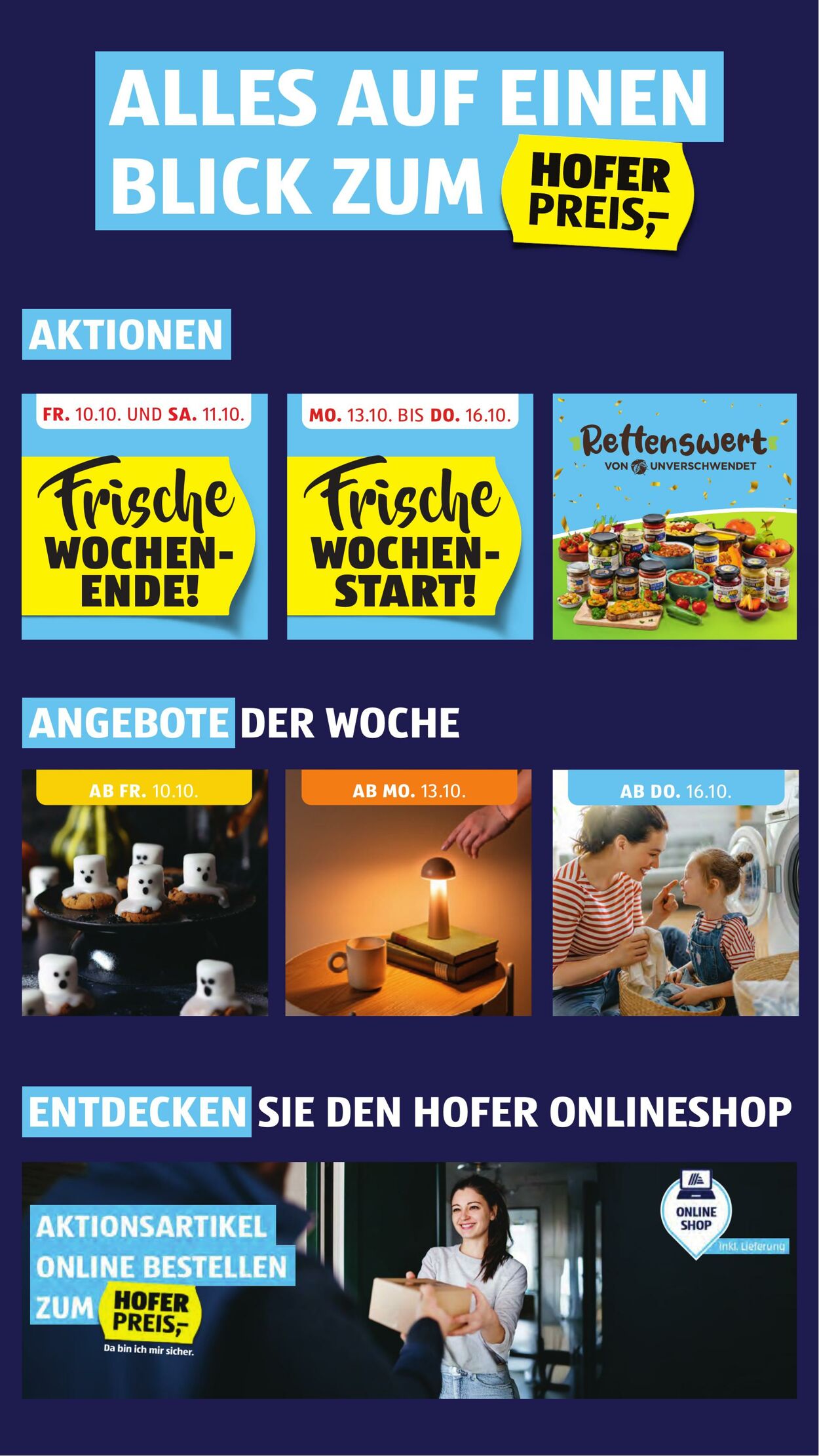 Prospekt Hofer 10.10.2025 - 16.10.2025
