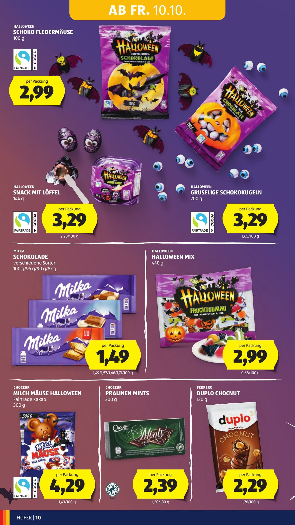 Prospekt Hofer 10.10.2025 - 16.10.2025