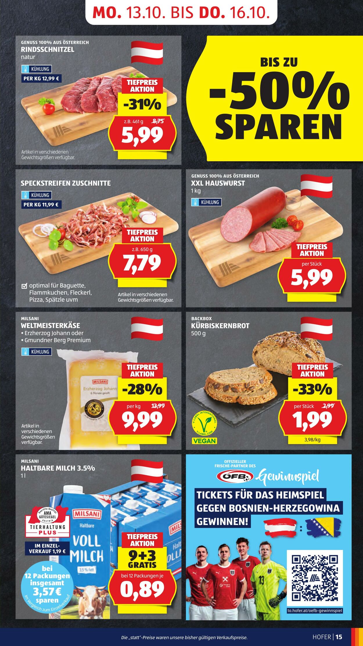 Prospekt Hofer 10.10.2025 - 16.10.2025