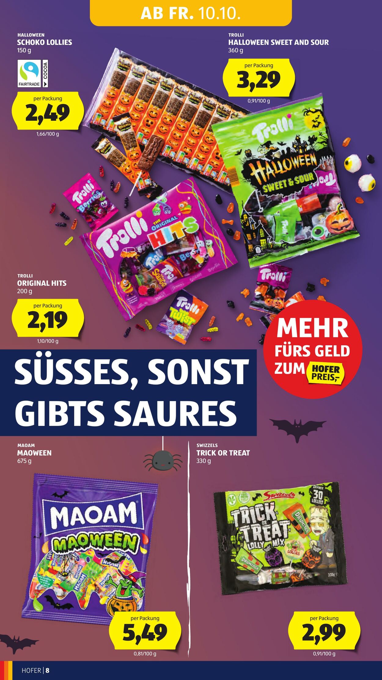 Prospekt Hofer 10.10.2025 - 16.10.2025