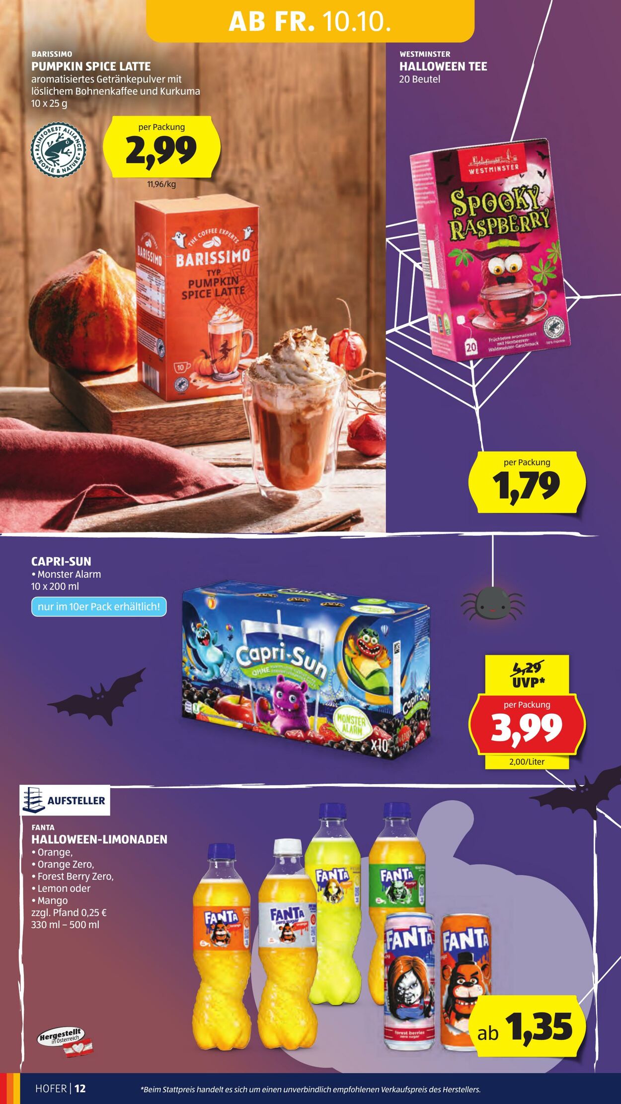 Prospekt Hofer 10.10.2025 - 16.10.2025