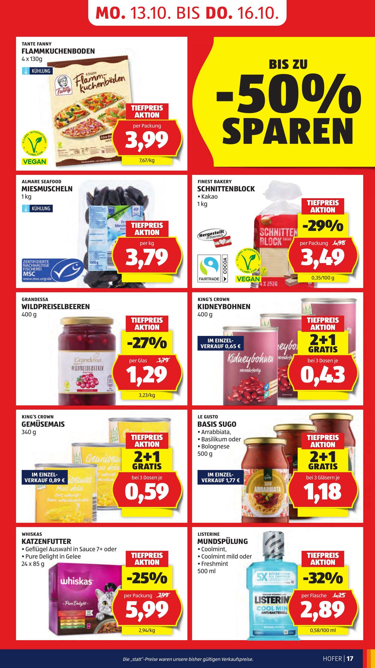 Prospekt Hofer 10.10.2025 - 16.10.2025
