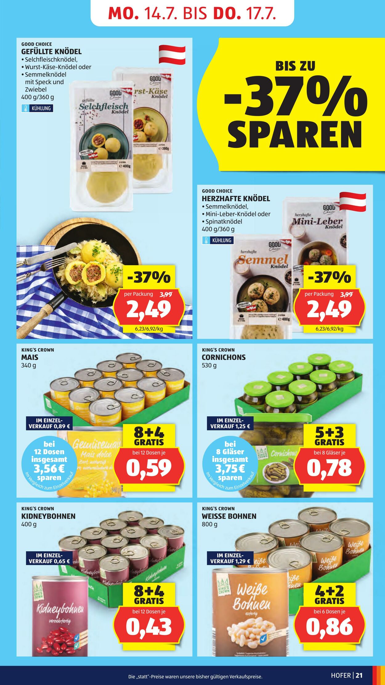 Prospekt Hofer 11.07.2025 - 17.07.2025