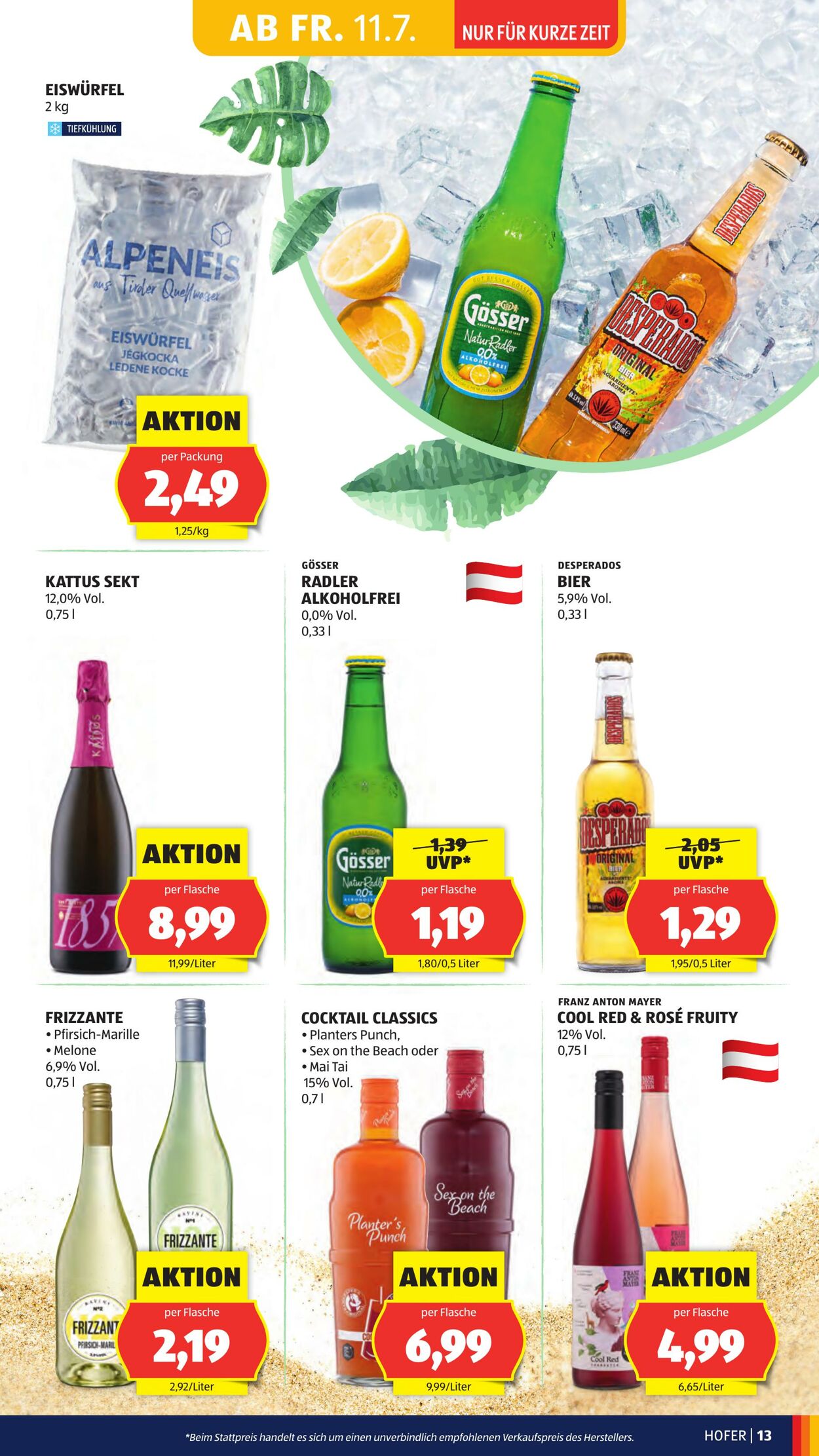 Prospekt Hofer 11.07.2025 - 17.07.2025