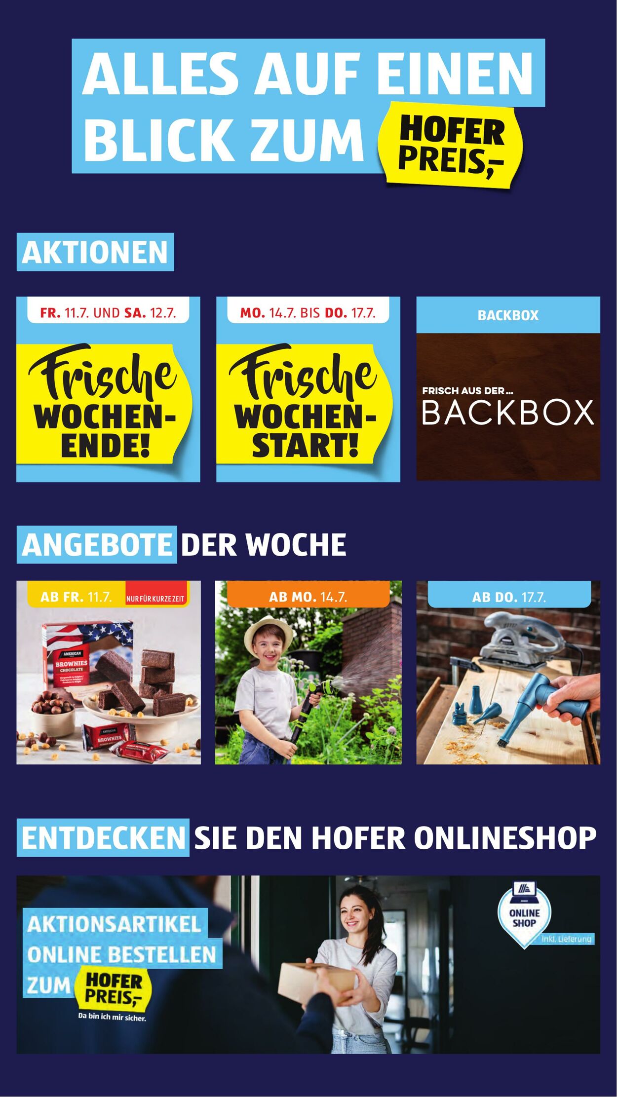 Prospekt Hofer 11.07.2025 - 17.07.2025