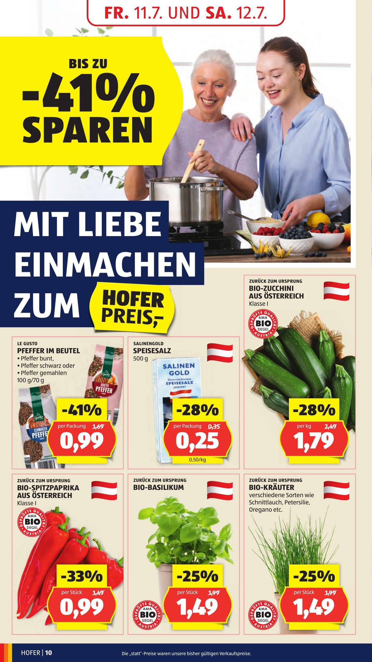 Prospekt Hofer 11.07.2025 - 17.07.2025