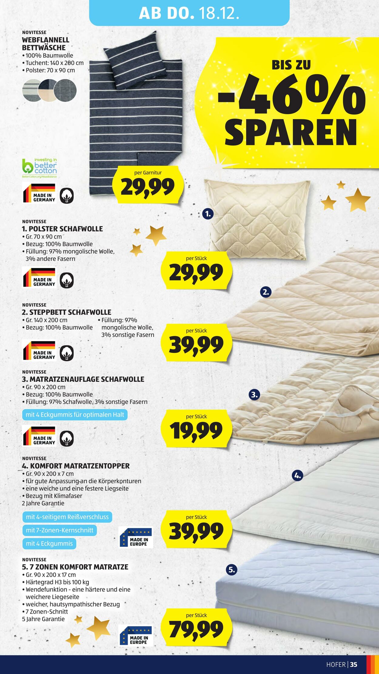 Prospekt Hofer 12.12.2025 - 18.12.2025