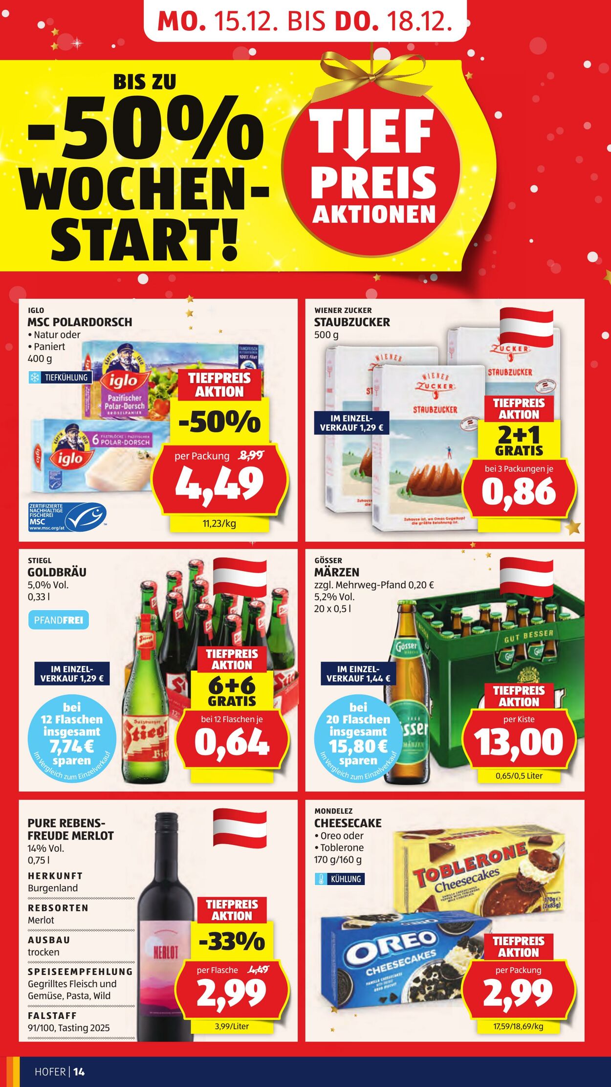 Prospekt Hofer 12.12.2025 - 18.12.2025