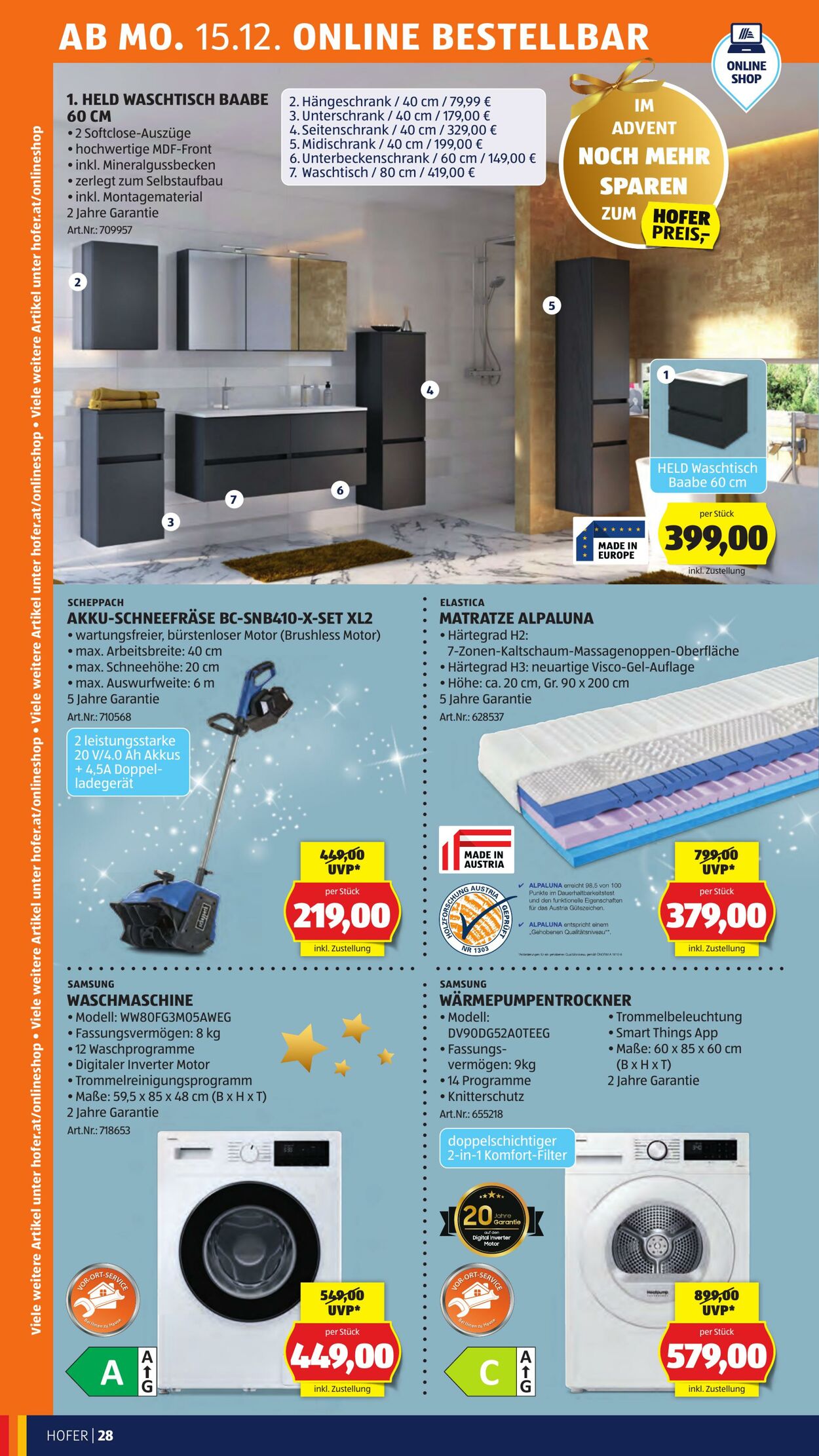 Prospekt Hofer 12.12.2025 - 18.12.2025
