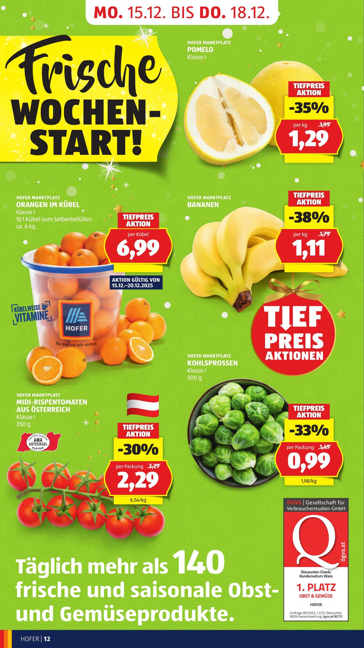 Prospekt Hofer 12.12.2025 - 18.12.2025