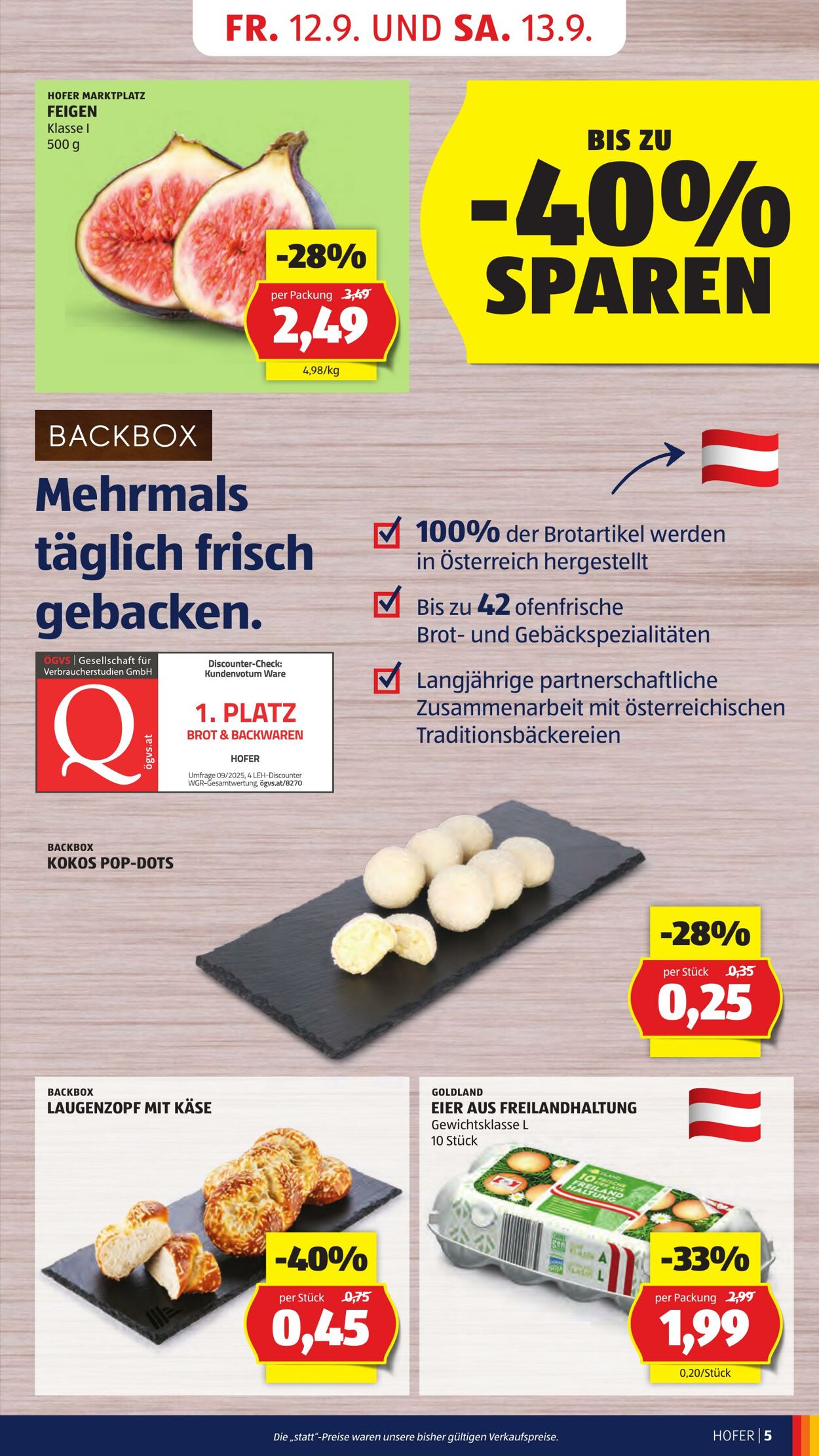 Prospekt Hofer 12.09.2025 - 18.09.2025