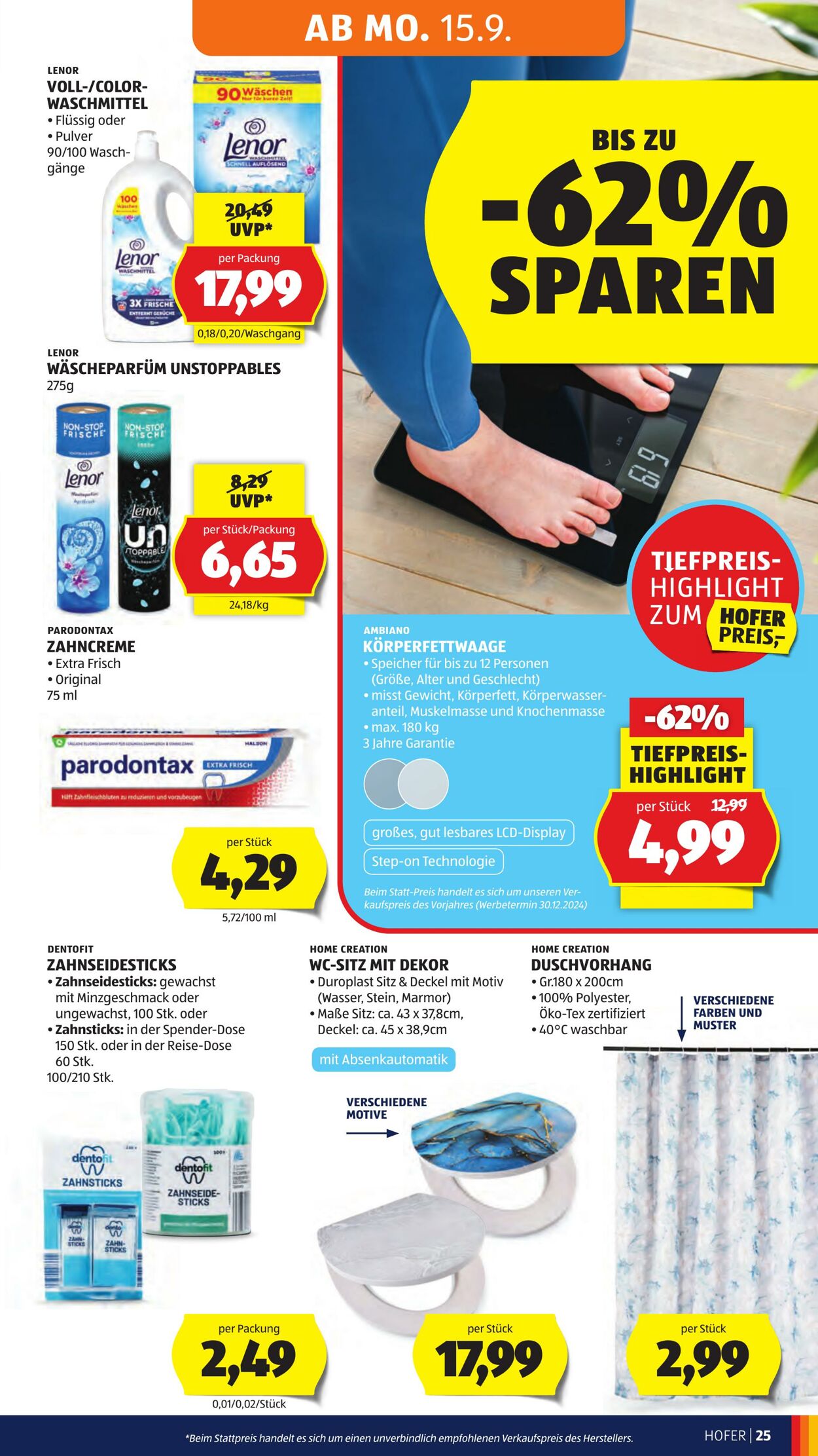 Prospekt Hofer 12.09.2025 - 18.09.2025