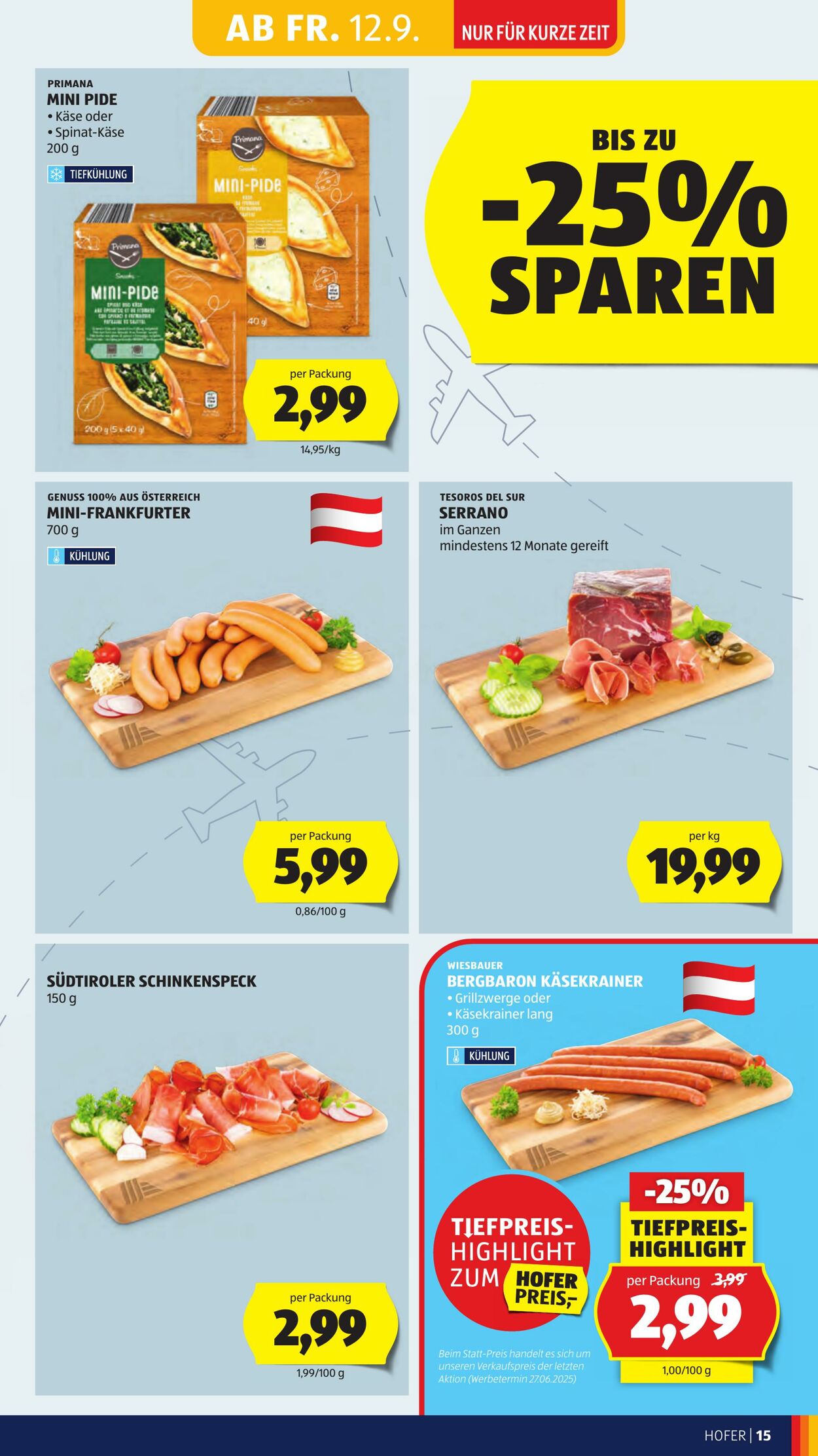 Prospekt Hofer 12.09.2025 - 18.09.2025