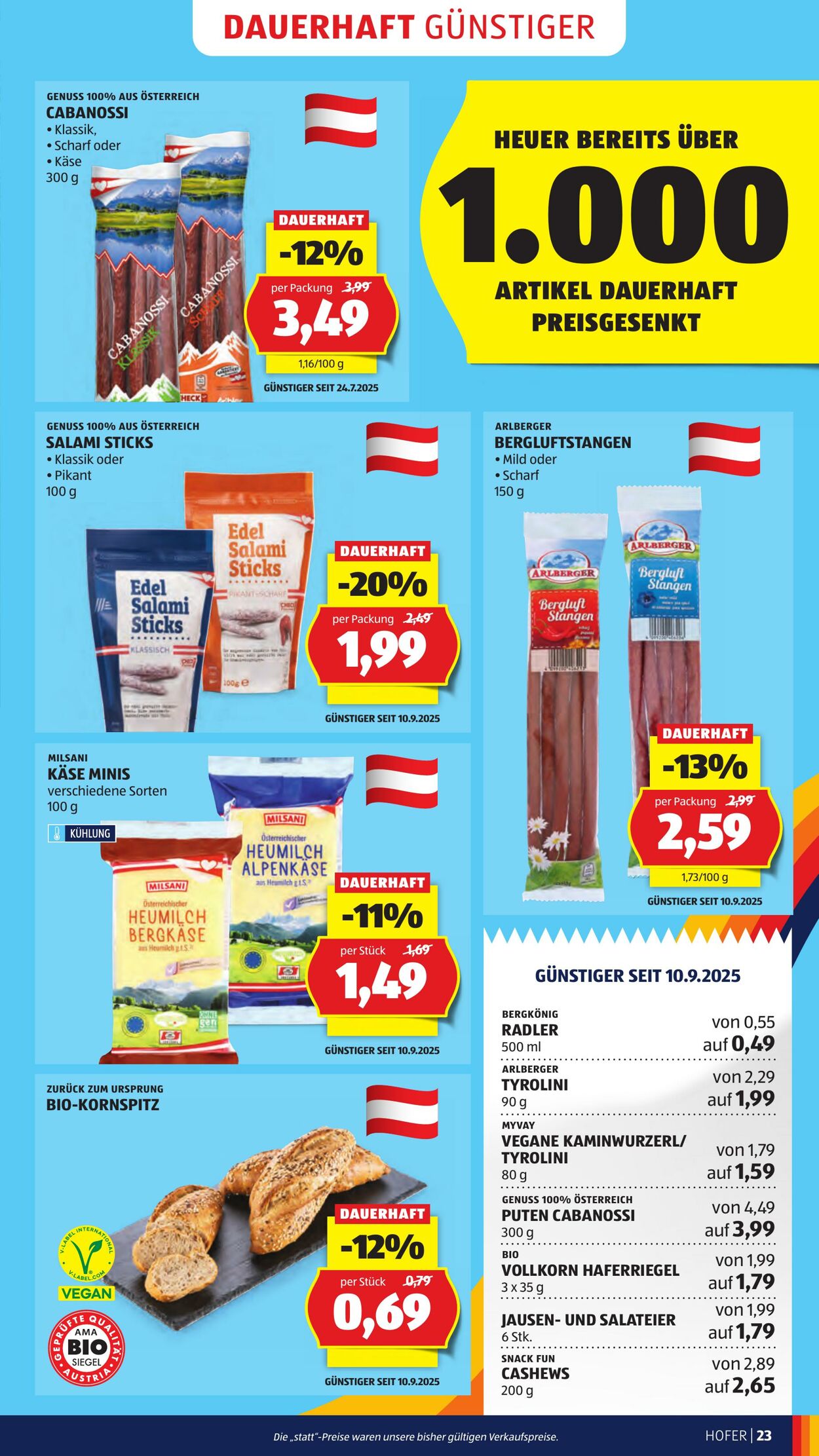 Prospekt Hofer 12.09.2025 - 18.09.2025