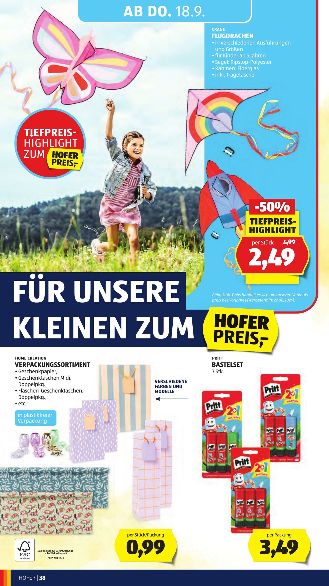 Prospekt Hofer 12.09.2025 - 18.09.2025