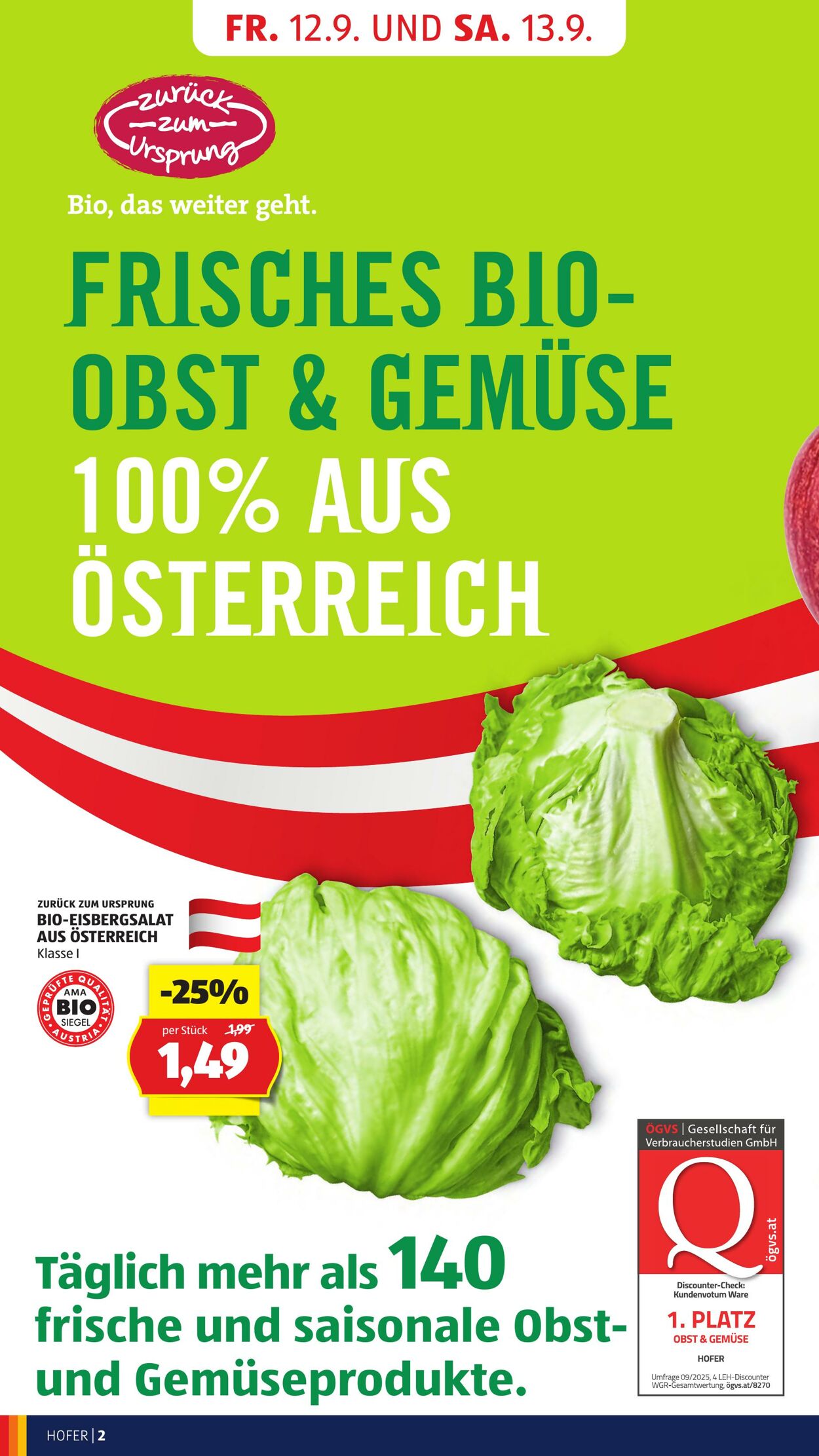 Prospekt Hofer 12.09.2025 - 18.09.2025