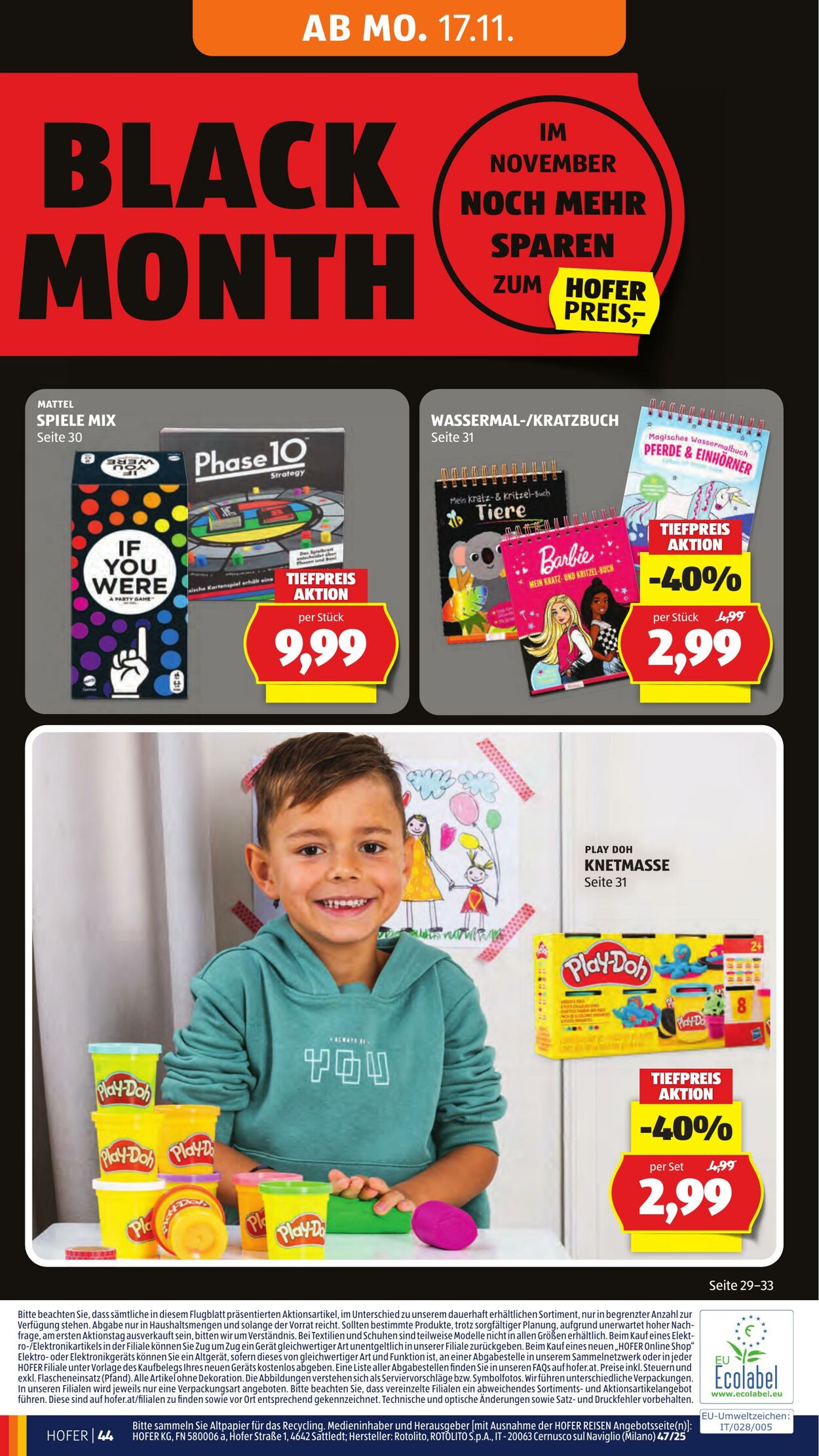 Prospekt Hofer 14.11.2025 - 20.11.2025