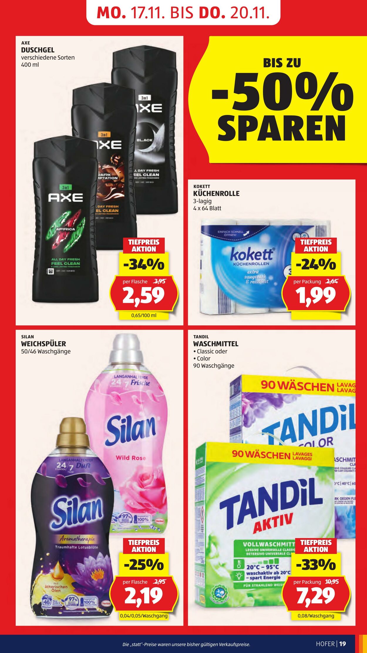 Prospekt Hofer 14.11.2025 - 20.11.2025