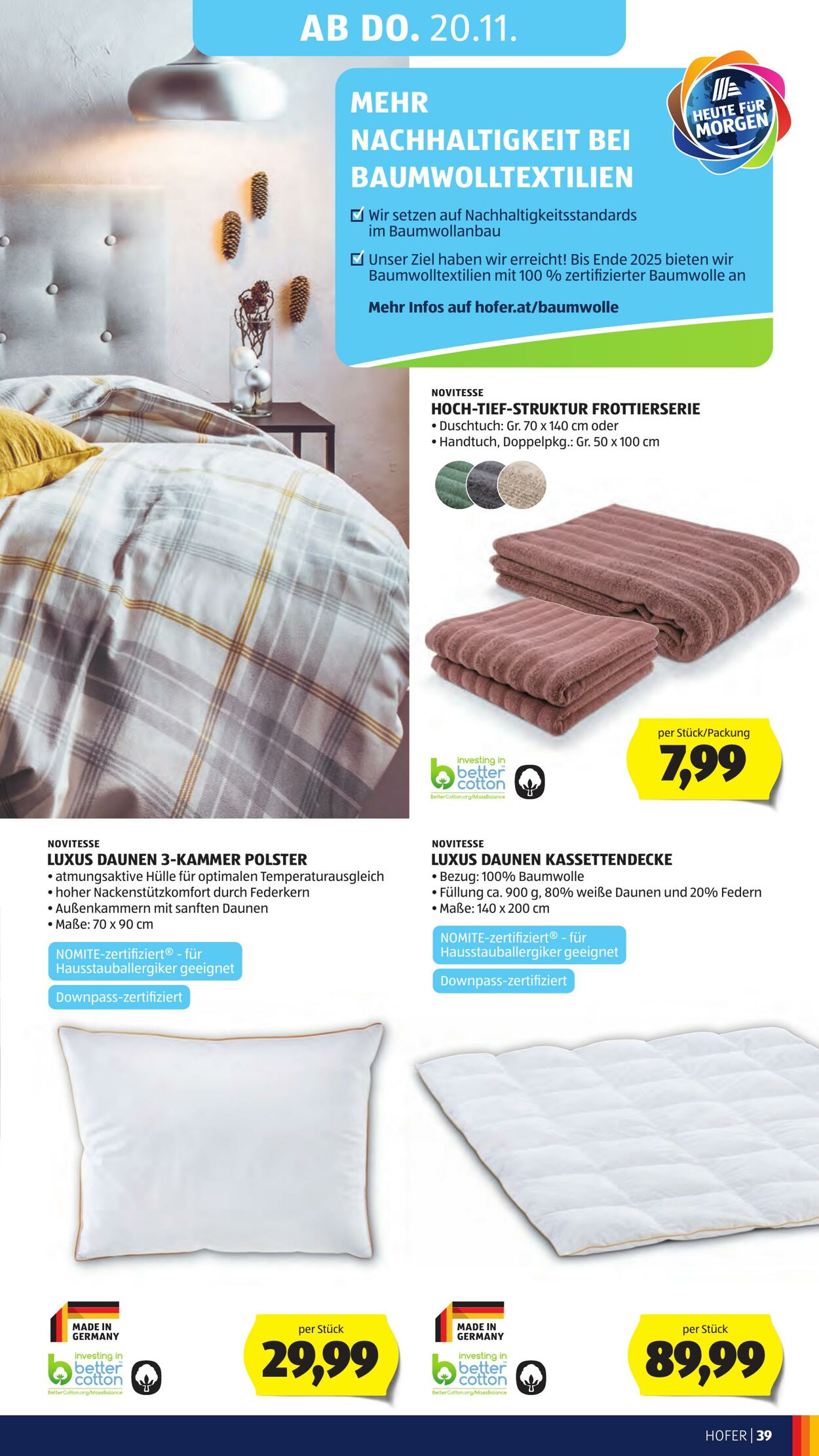 Prospekt Hofer 14.11.2025 - 20.11.2025
