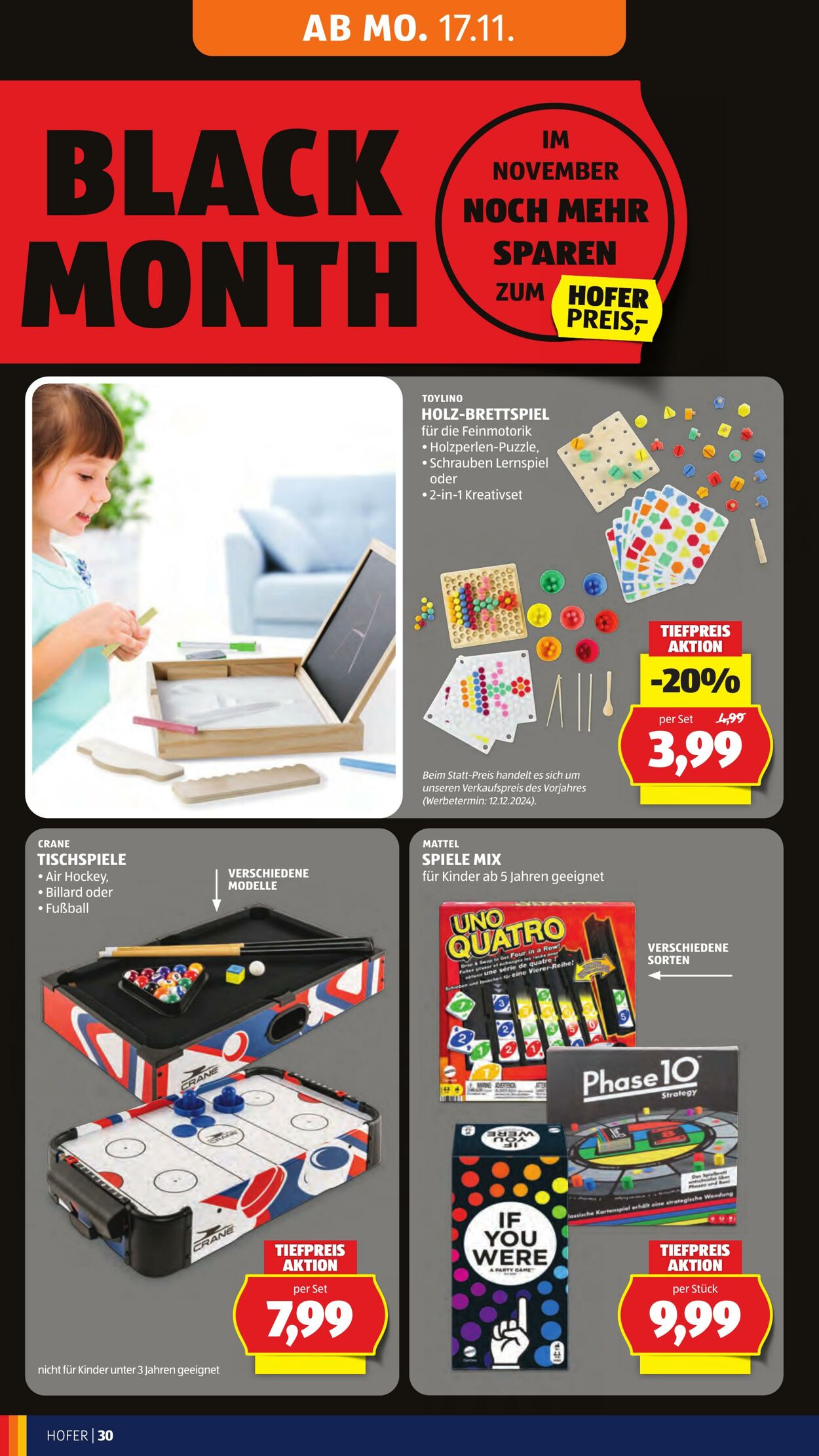 Prospekt Hofer 14.11.2025 - 20.11.2025