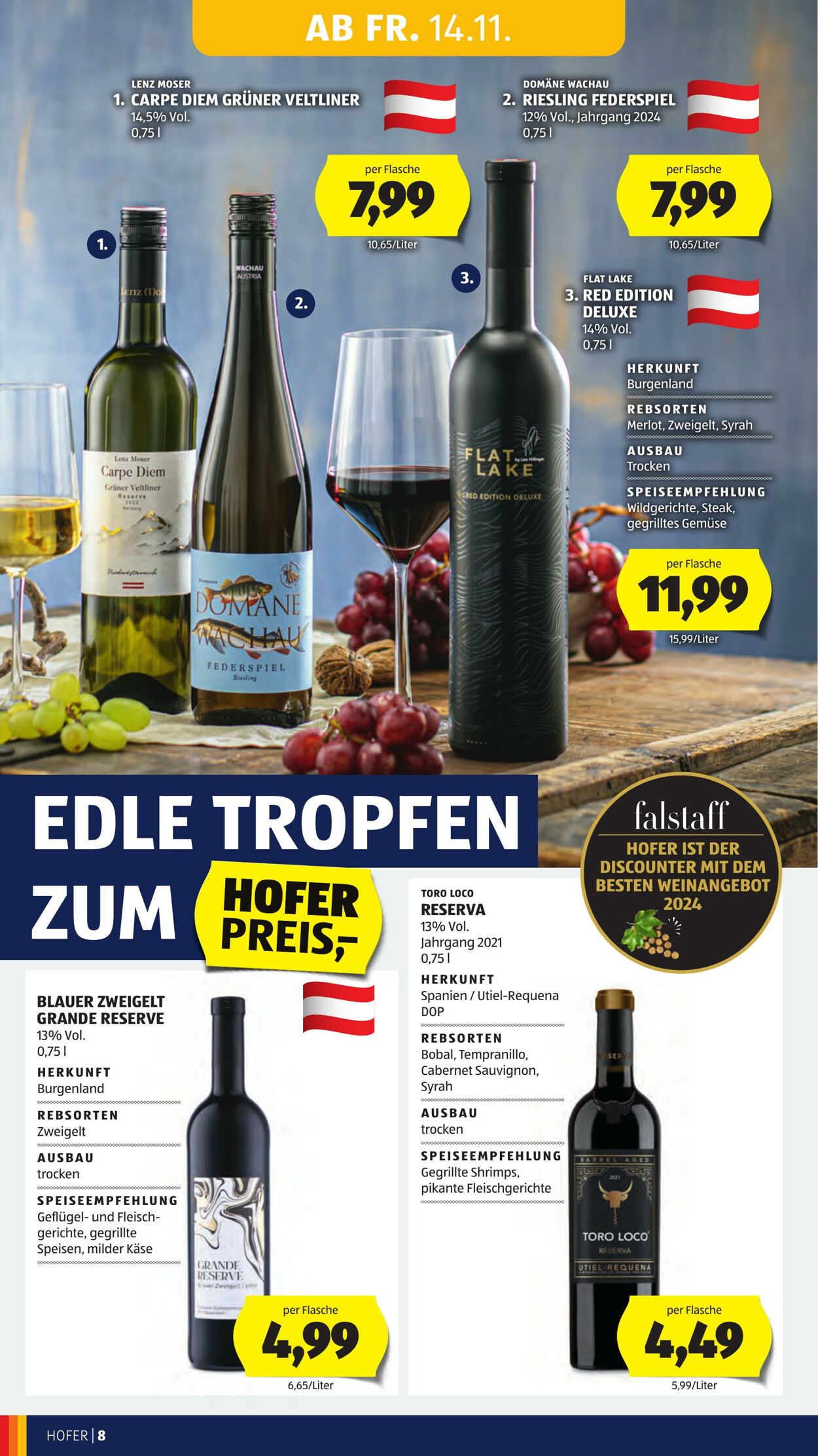 Prospekt Hofer 14.11.2025 - 20.11.2025