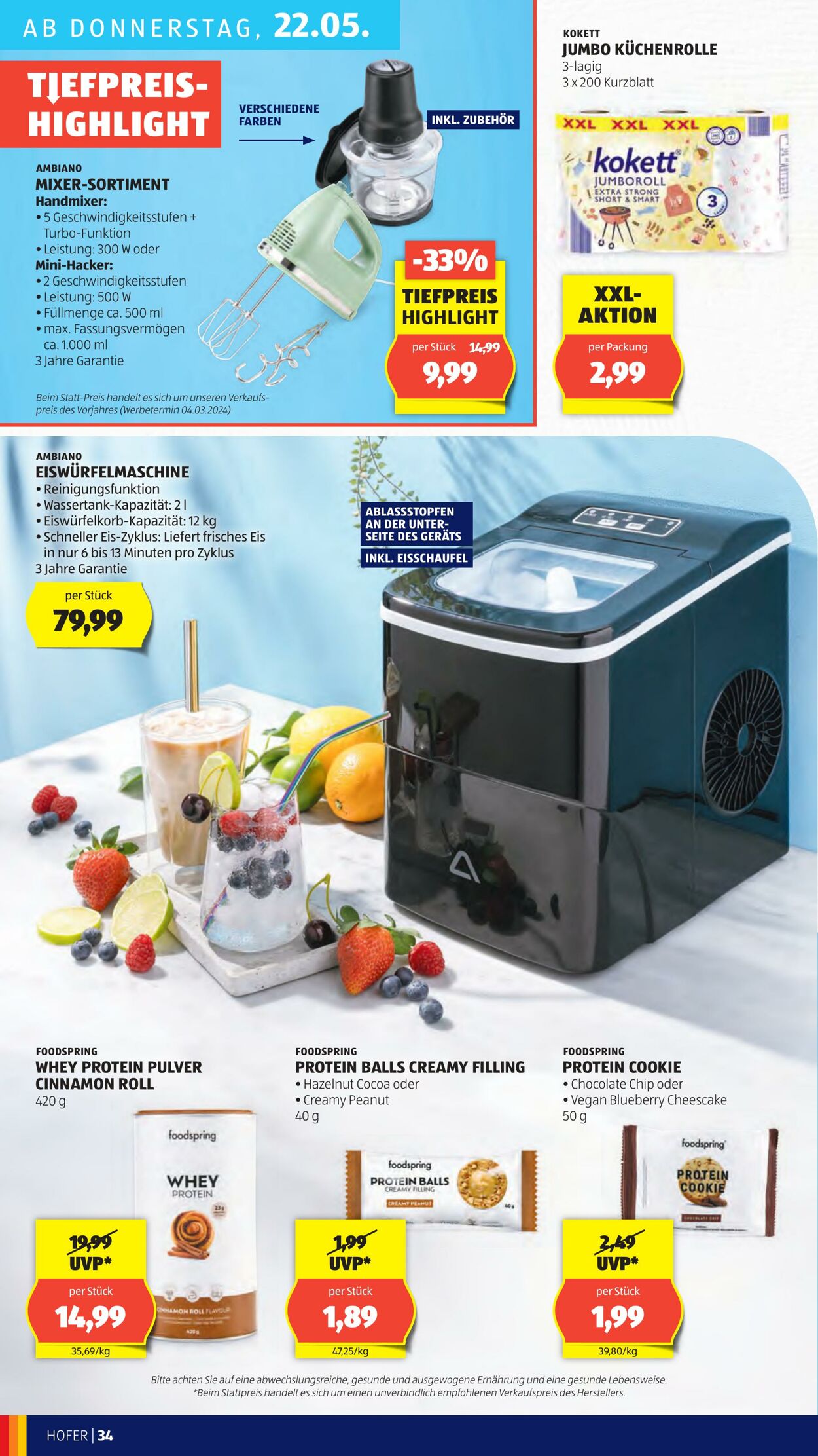 Prospekt Hofer 16.05.2025 - 22.05.2025