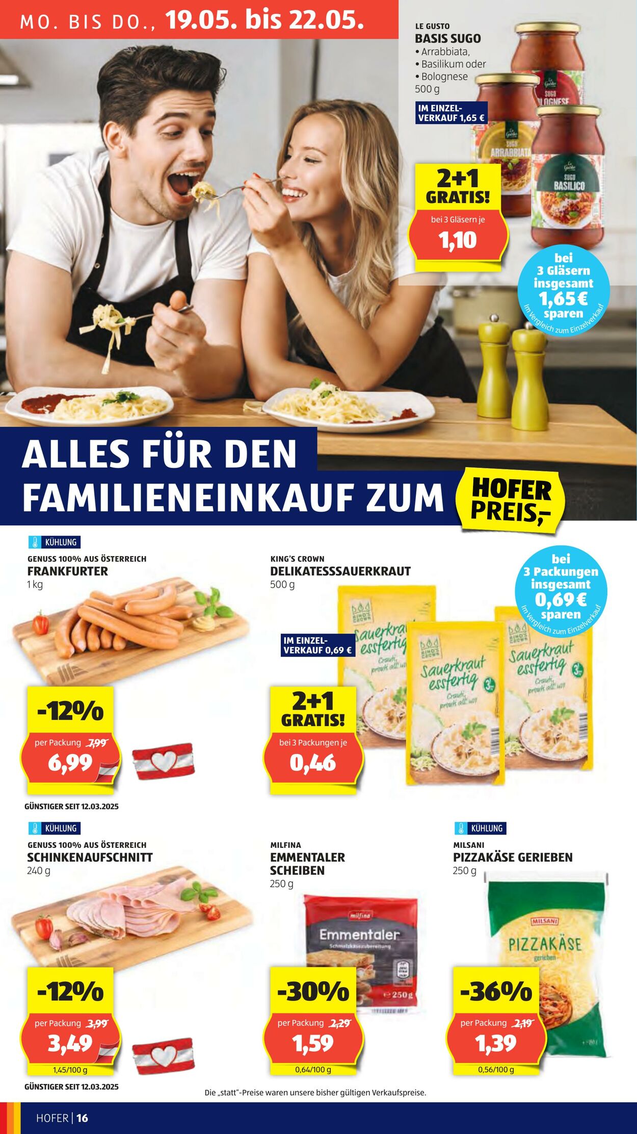 Prospekt Hofer 16.05.2025 - 22.05.2025