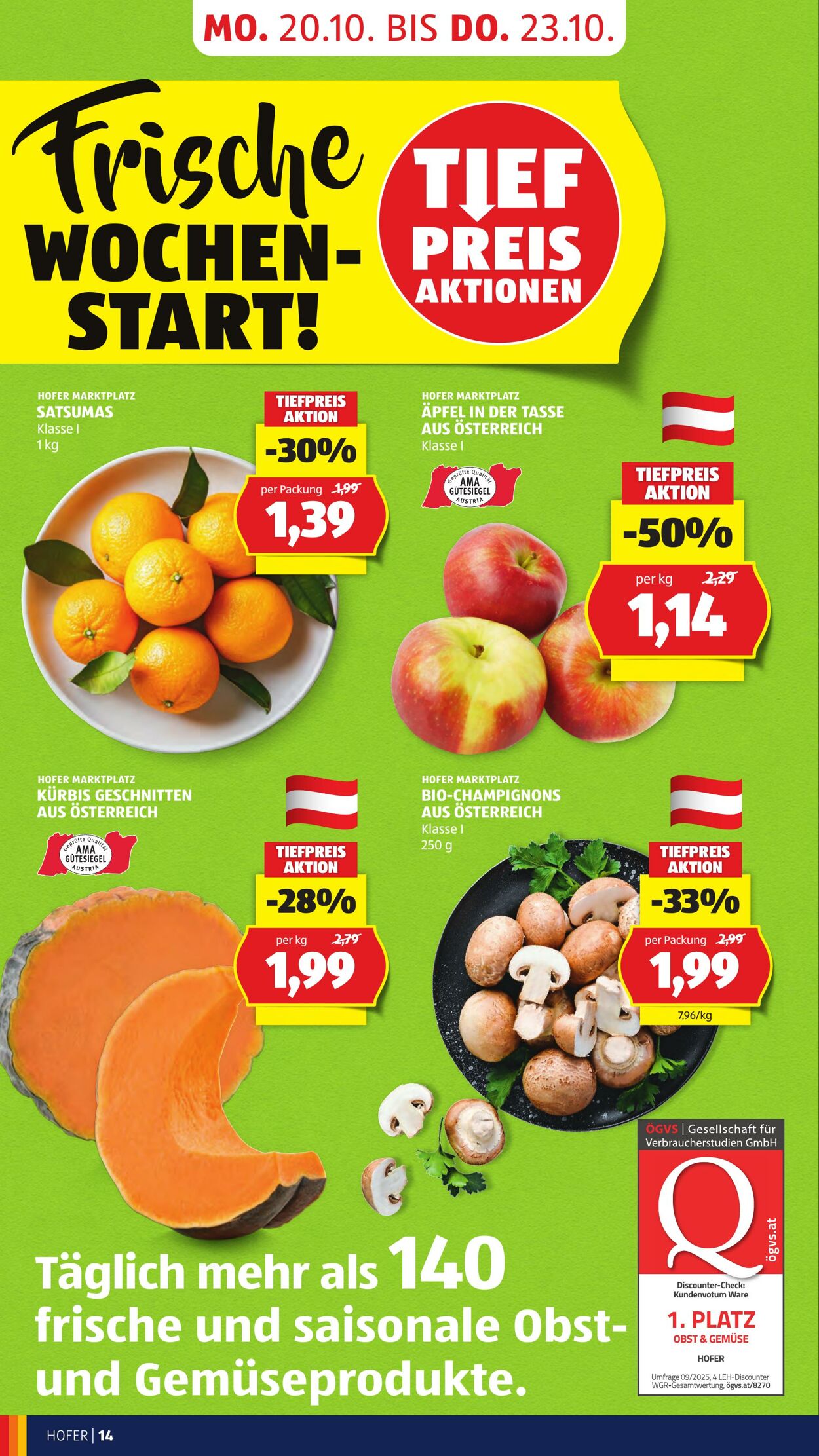 Prospekt Hofer 17.10.2025 - 23.10.2025