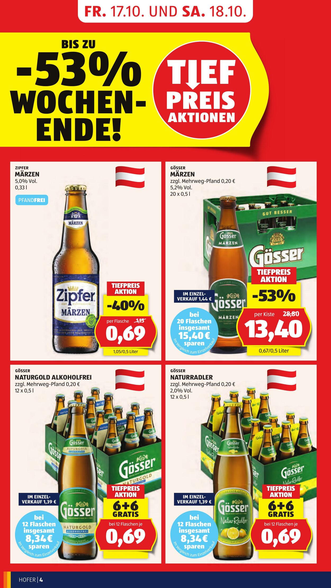 Prospekt Hofer 17.10.2025 - 23.10.2025