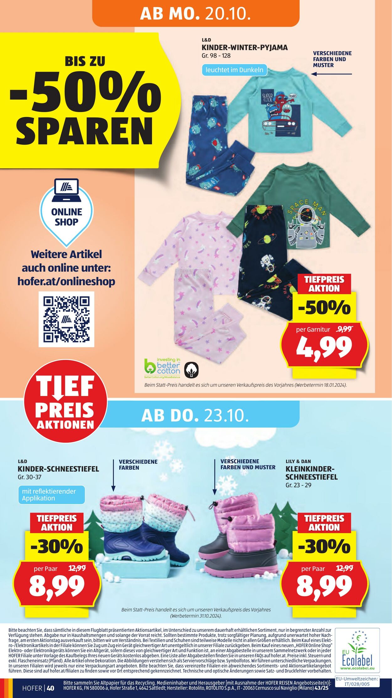 Prospekt Hofer 17.10.2025 - 23.10.2025