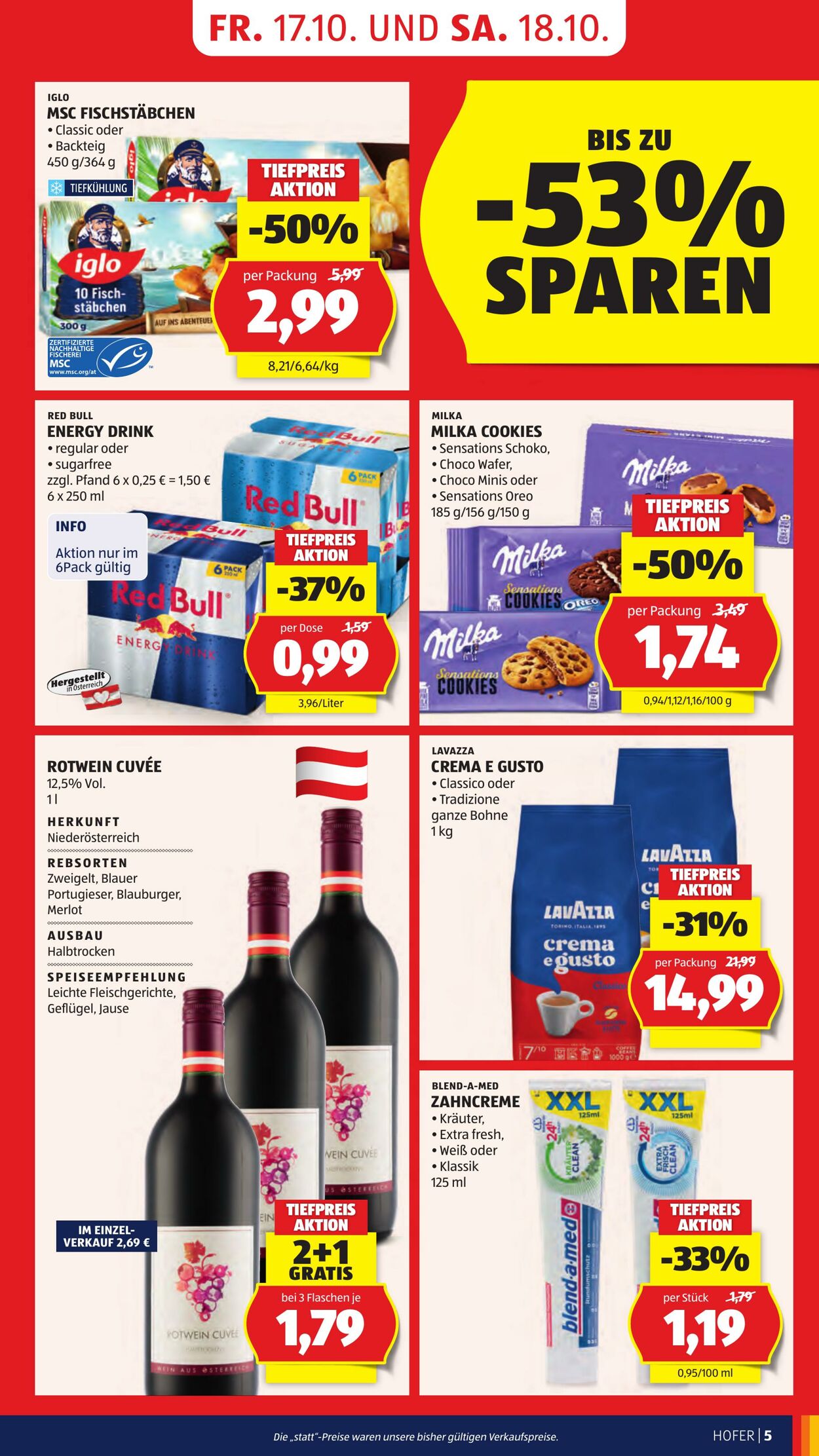 Prospekt Hofer 17.10.2025 - 23.10.2025