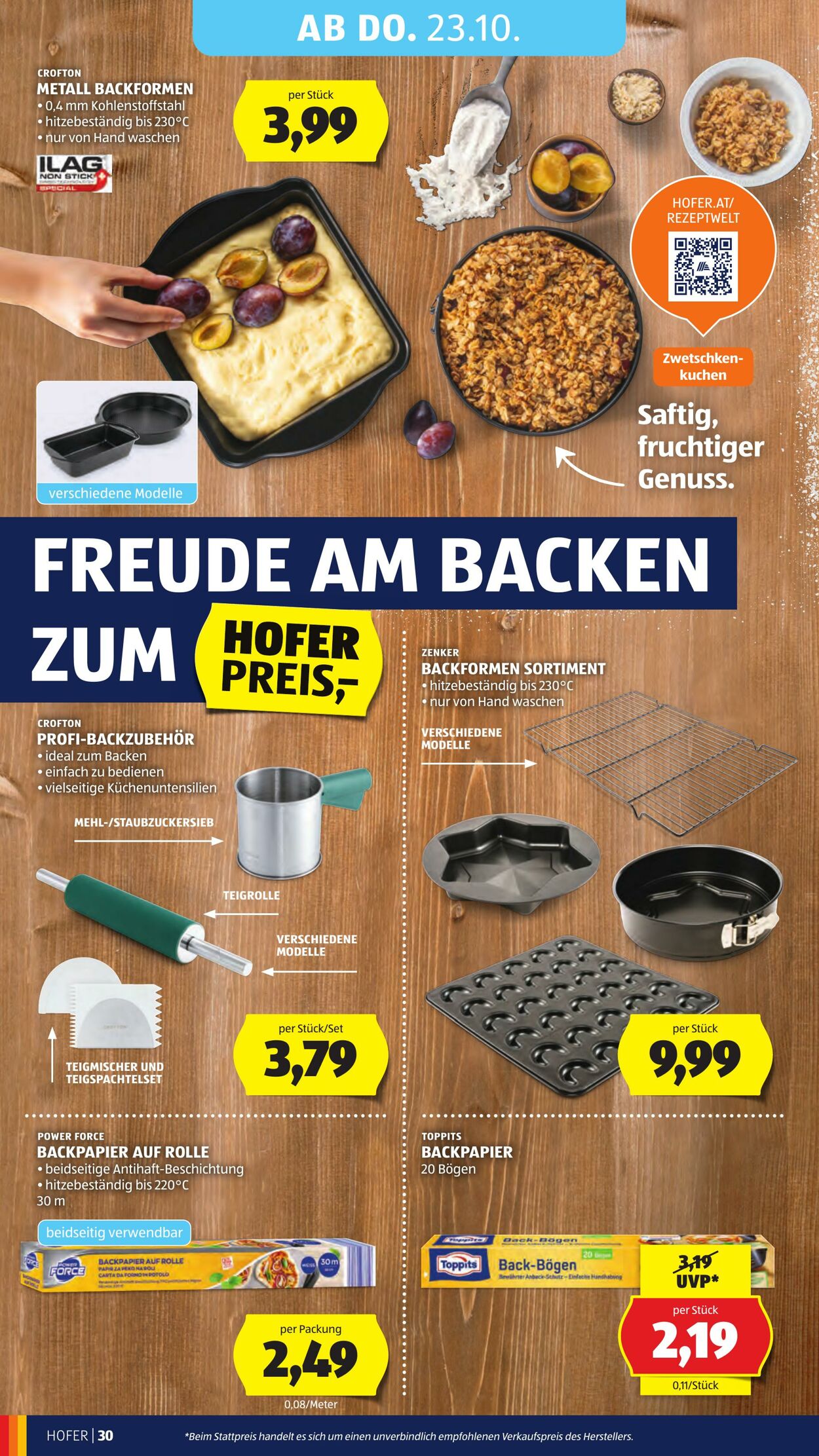 Prospekt Hofer 17.10.2025 - 23.10.2025