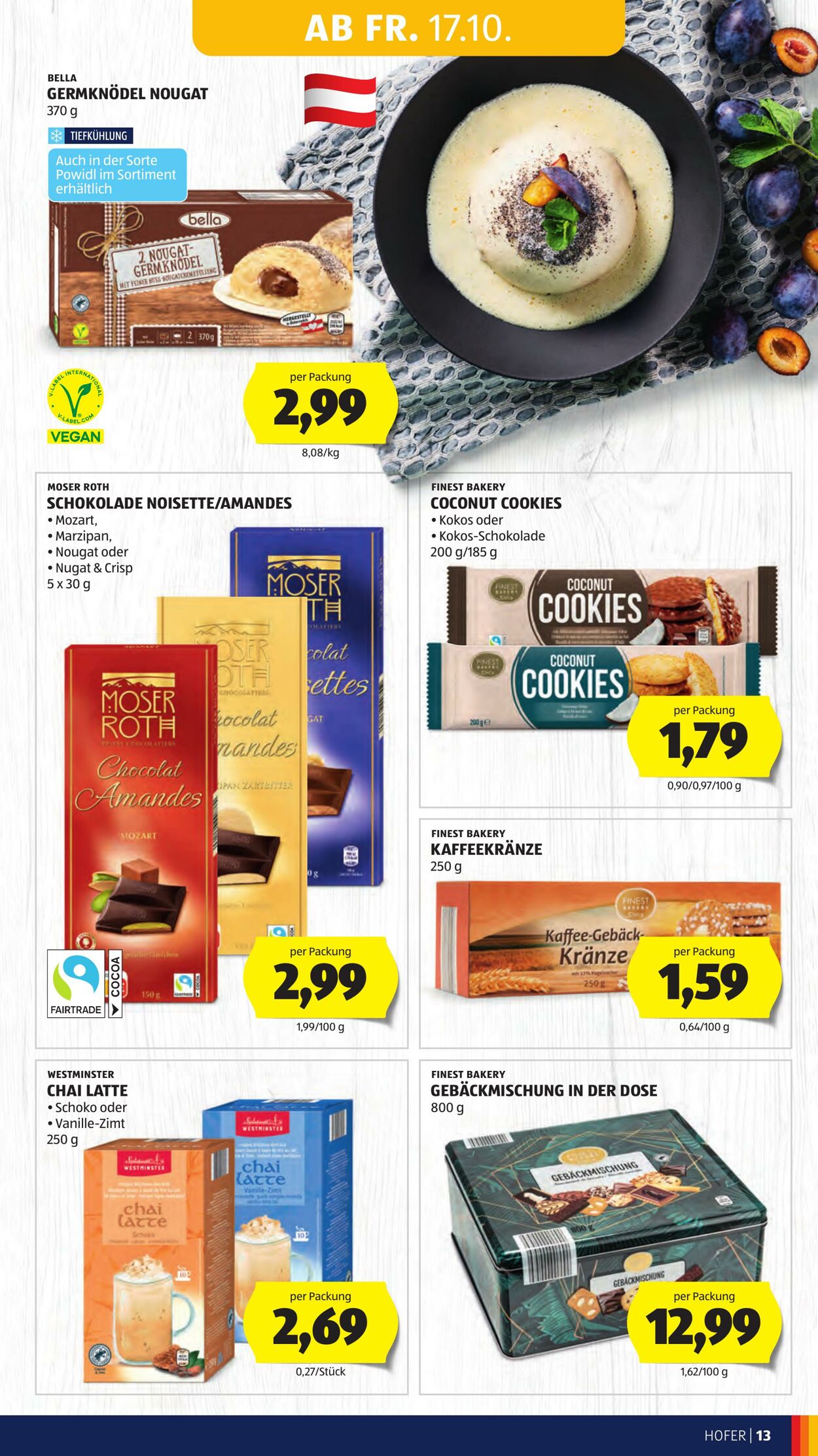Prospekt Hofer 17.10.2025 - 23.10.2025