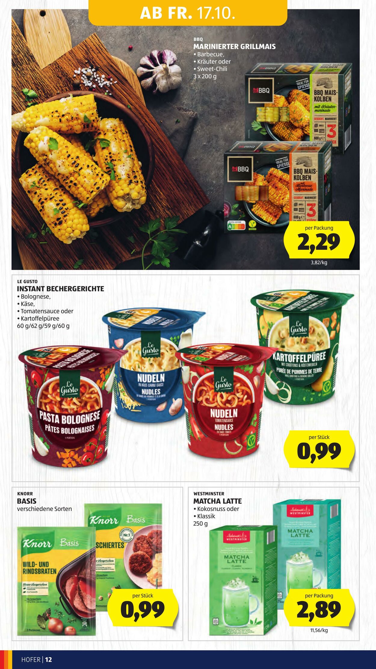 Prospekt Hofer 17.10.2025 - 23.10.2025