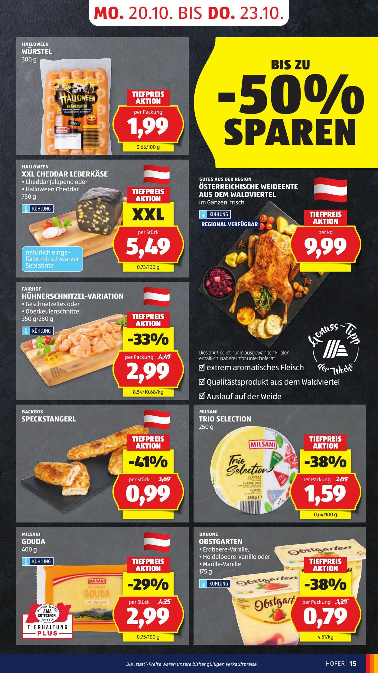Prospekt Hofer 17.10.2025 - 23.10.2025