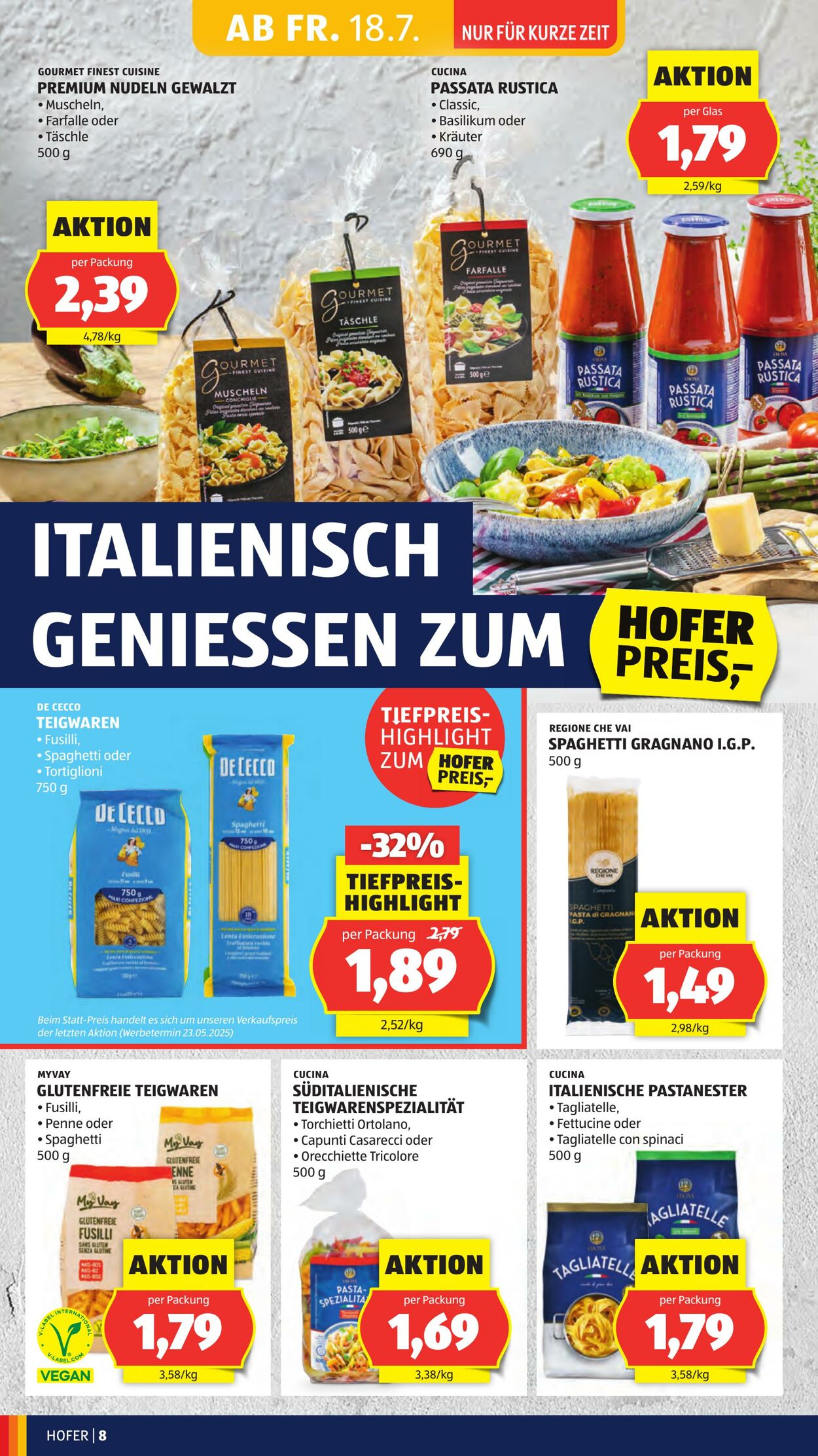 Prospekt Hofer 18.07.2025 - 24.07.2025