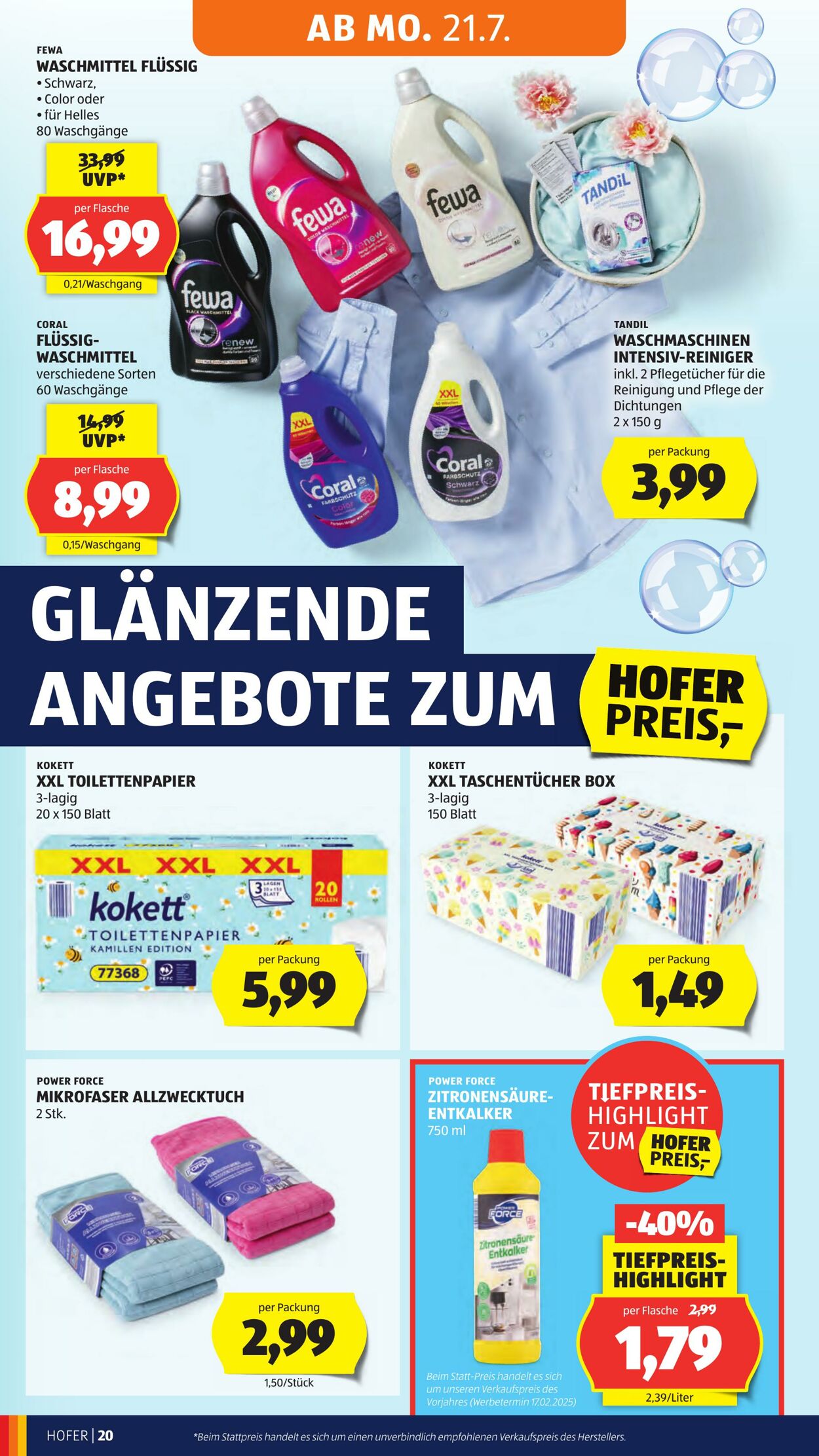 Prospekt Hofer 18.07.2025 - 24.07.2025