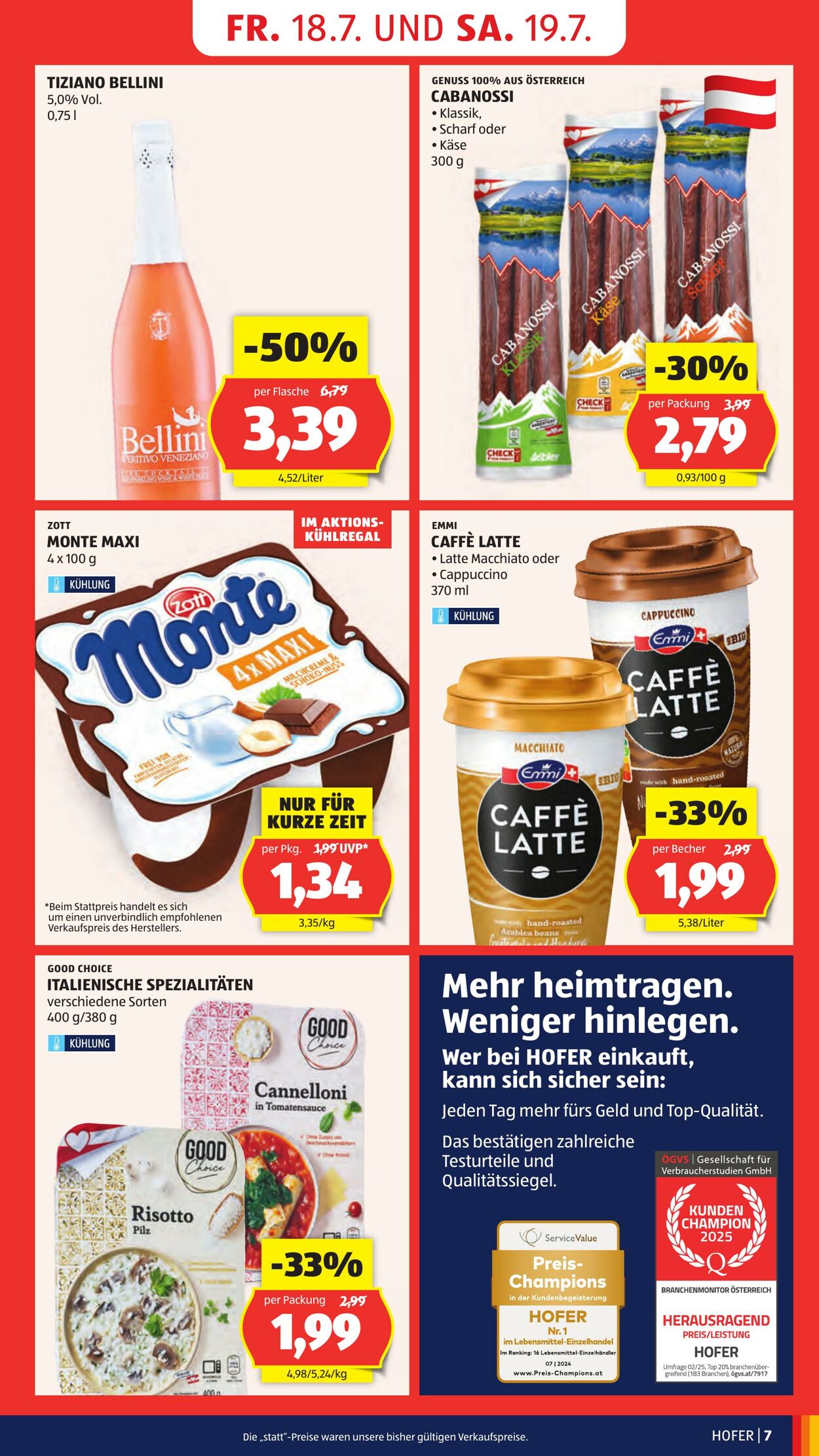 Prospekt Hofer 18.07.2025 - 24.07.2025