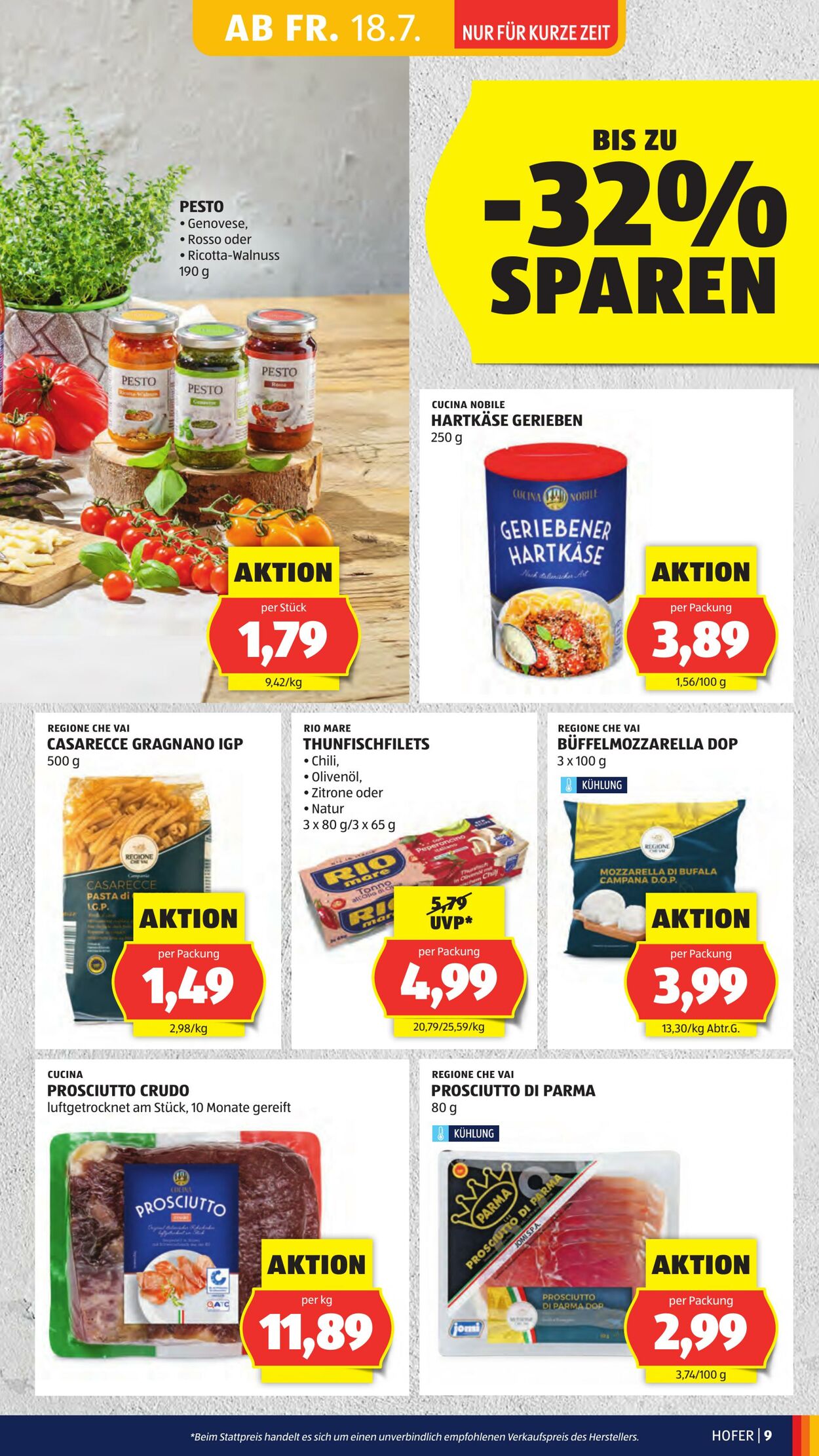Prospekt Hofer 18.07.2025 - 24.07.2025
