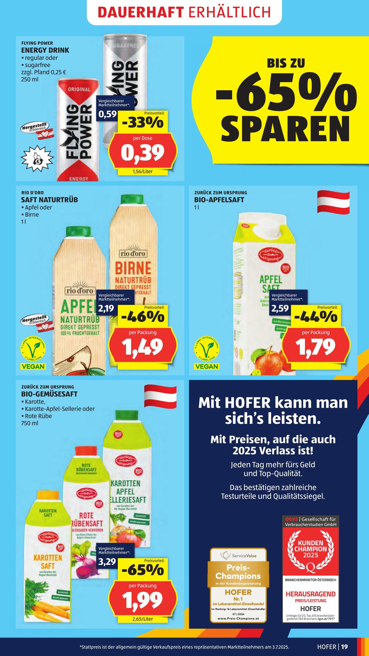 Prospekt Hofer 18.07.2025 - 24.07.2025